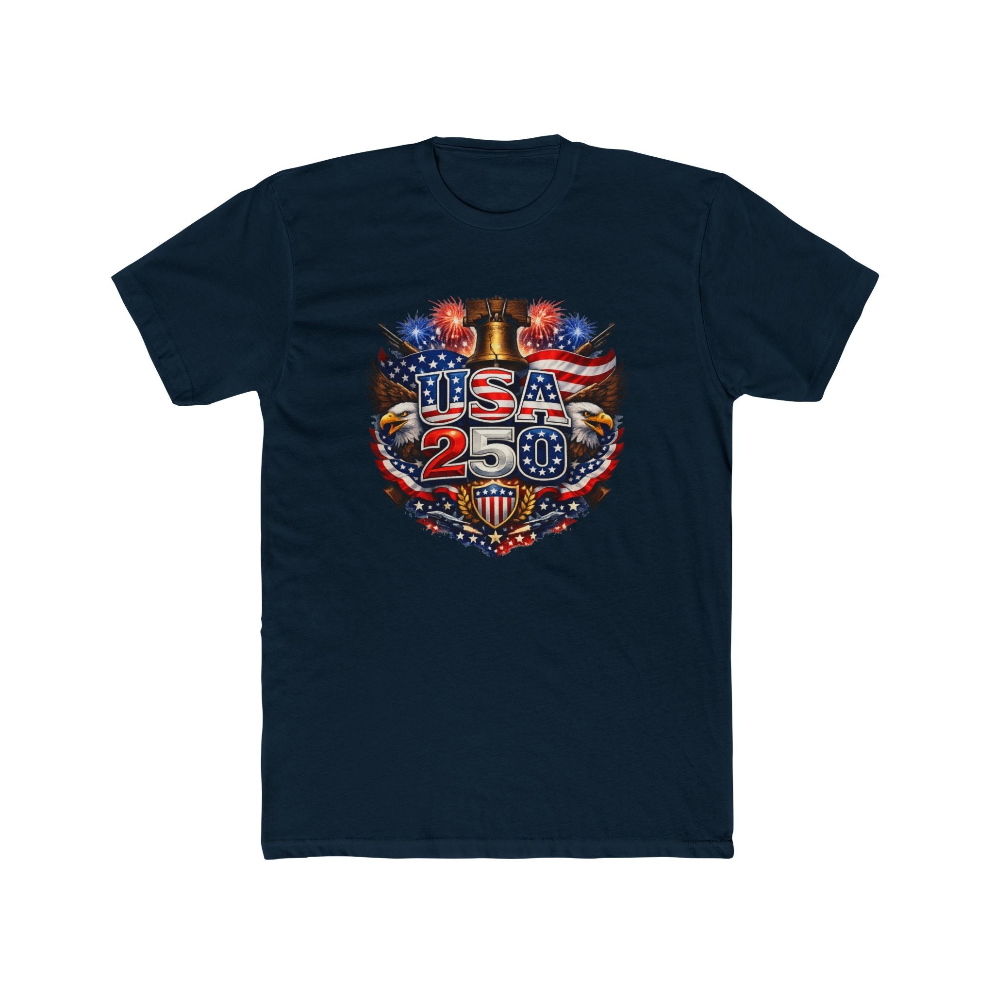 America’s 250th Anniversary – Built on Freedom Since 1776 T-Shirt - PatriotDepot.com