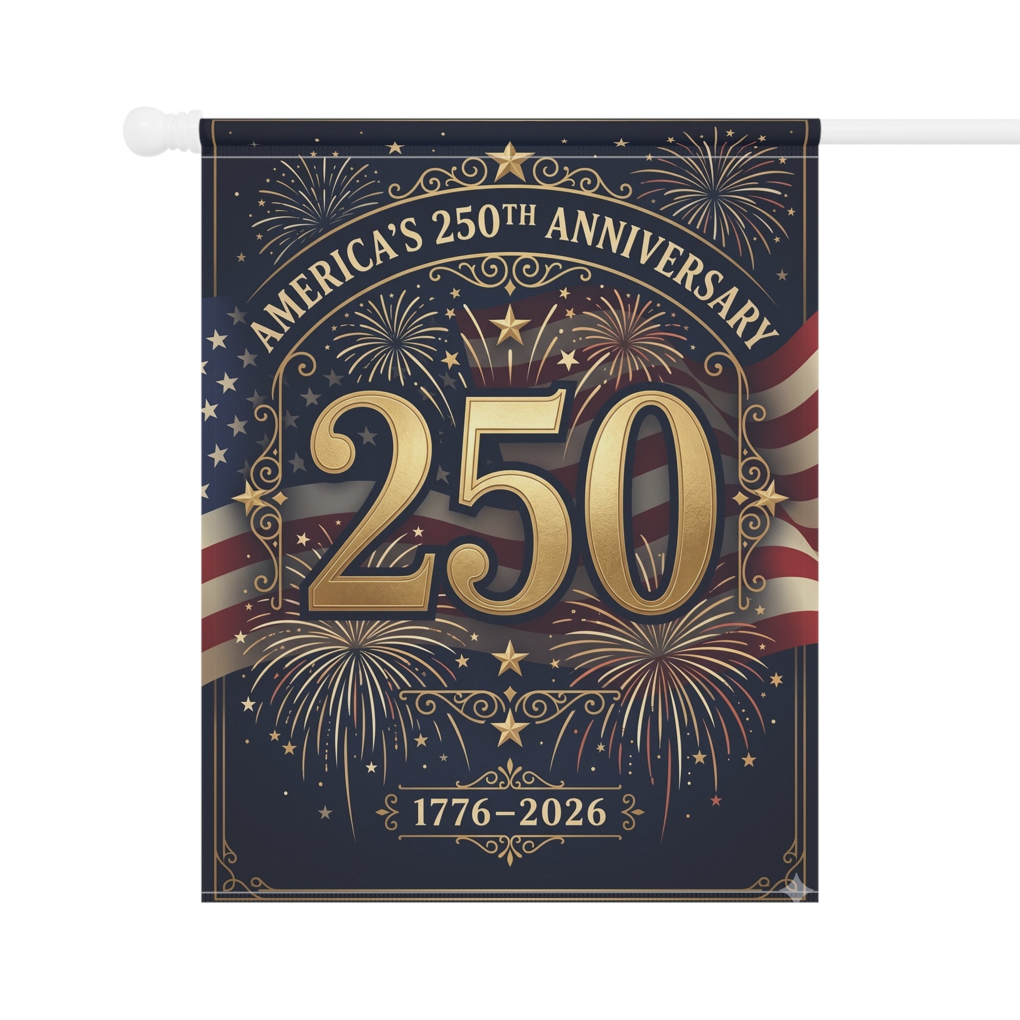 America's 250th Anniversary Celebration Banner Flag (No Grommets) - PatriotDepot.com