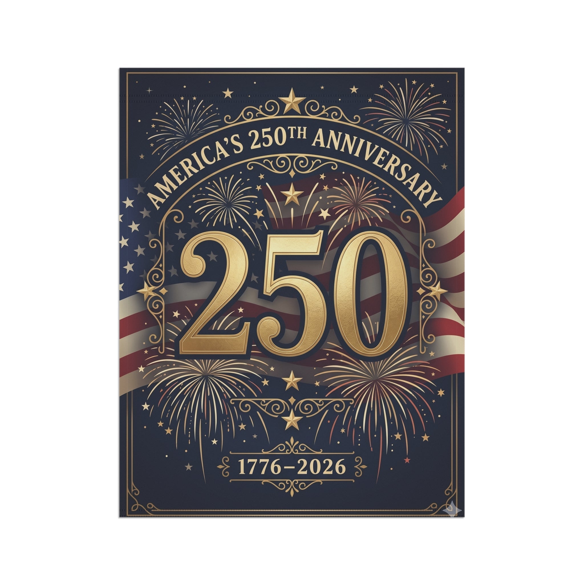 America's 250th Anniversary Celebration Banner Flag (No Grommets) - PatriotDepot.com