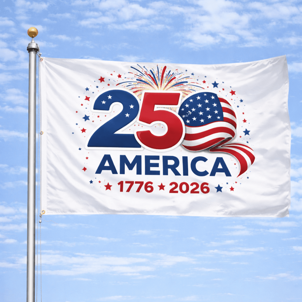 America’s 250th Anniversary Celebration Flag (1776–2026) Semiquincentennial Patriotic Edition - PatriotDepot.com