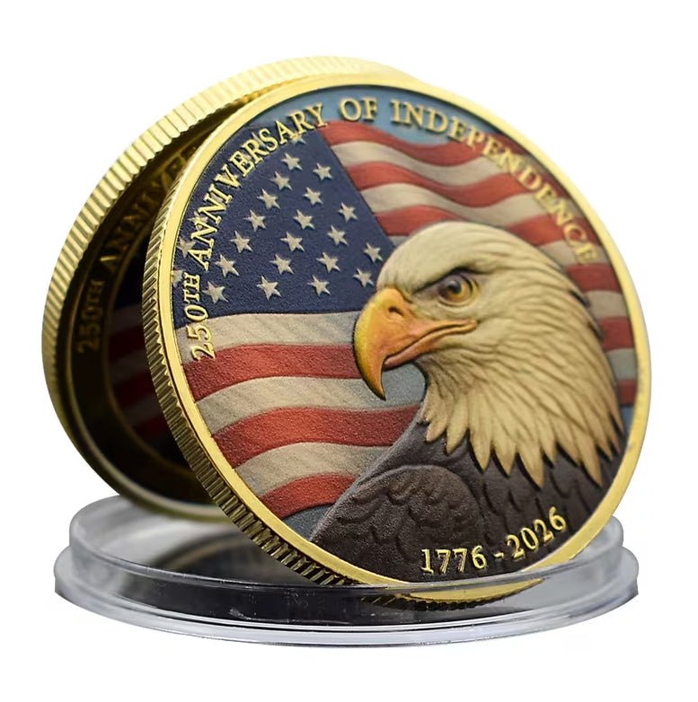 America’s 250th Anniversary Declaration of Independence Commemorative Challenge Coin (1776–2026) - PatriotDepot.com