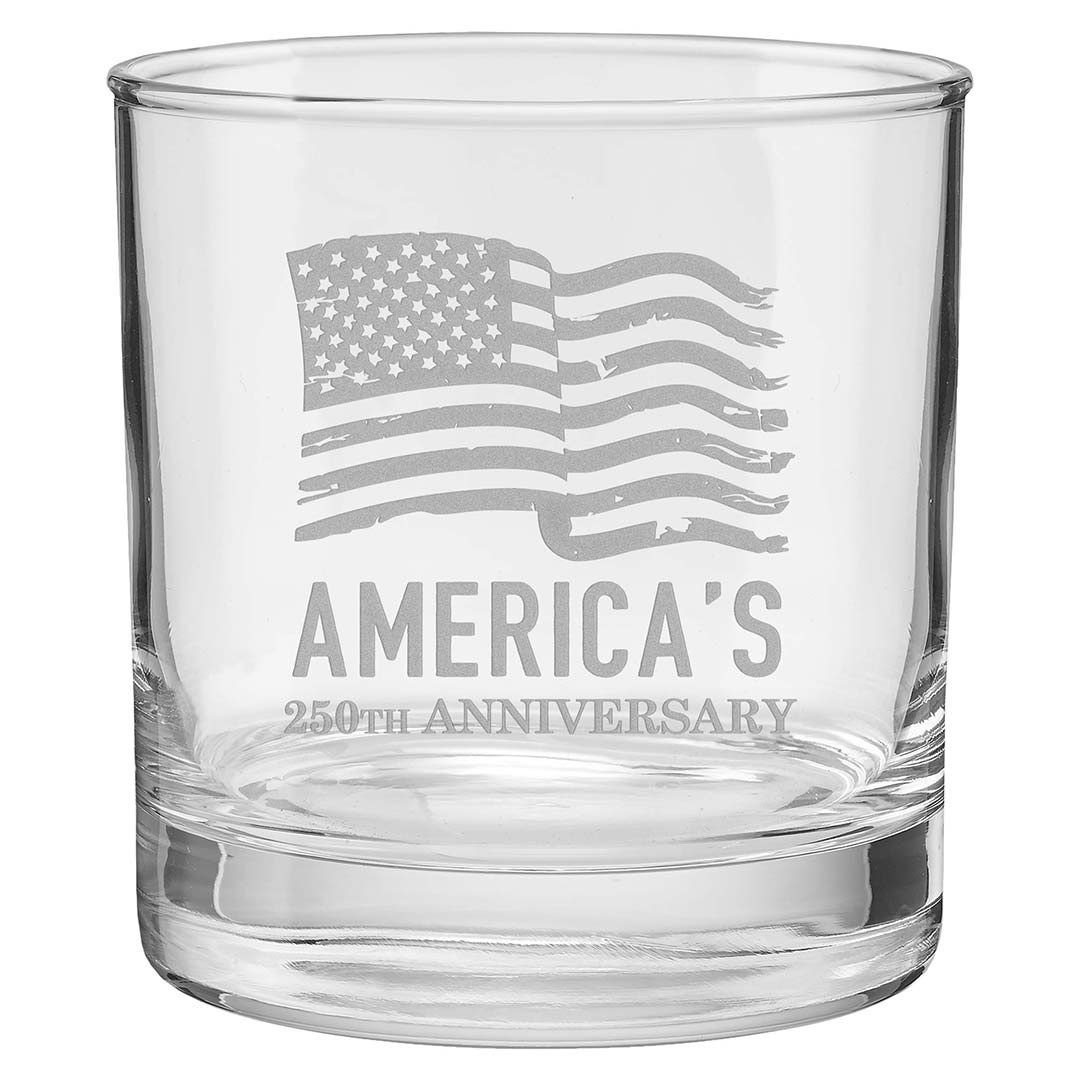 America's 250th Anniversary 'Freedom Forged' Glassware | Made in USA - PatriotDepot.com