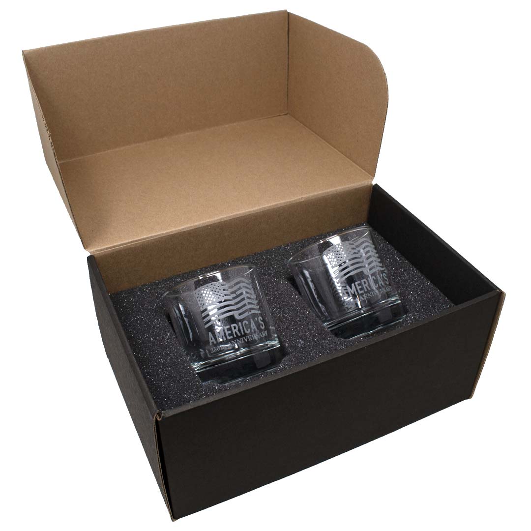 America's 250th Anniversary 'Freedom Forged' Glassware | Made in USA - PatriotDepot.com