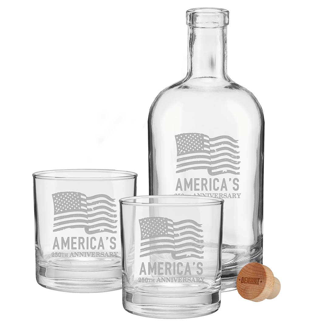 America's 250th Anniversary 'Freedom Forged' Glassware | Made in USA - PatriotDepot.com