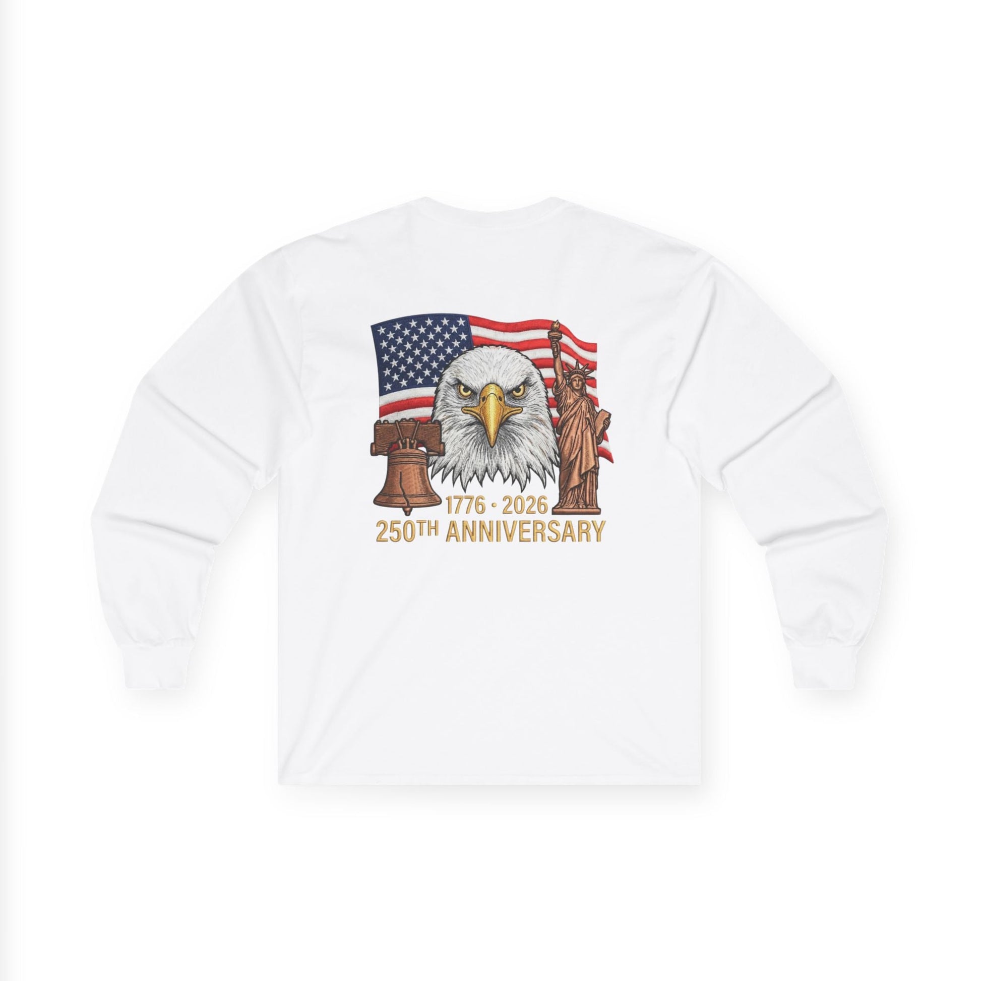 America’s 250th Anniversary Heritage Long - Sleeve T-Shirt – 1776–2026 Edition - PatriotDepot.com