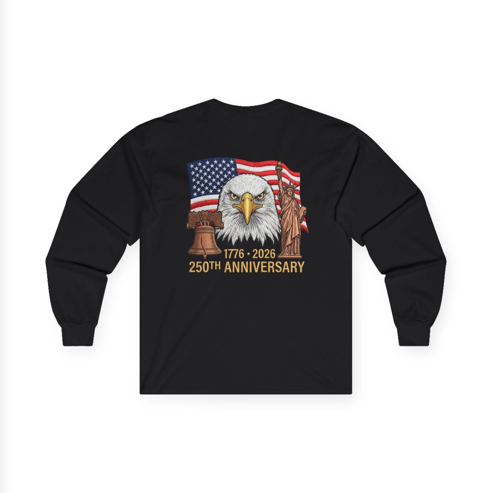America’s 250th Anniversary Heritage Long - Sleeve T-Shirt – 1776–2026 Edition - PatriotDepot.com