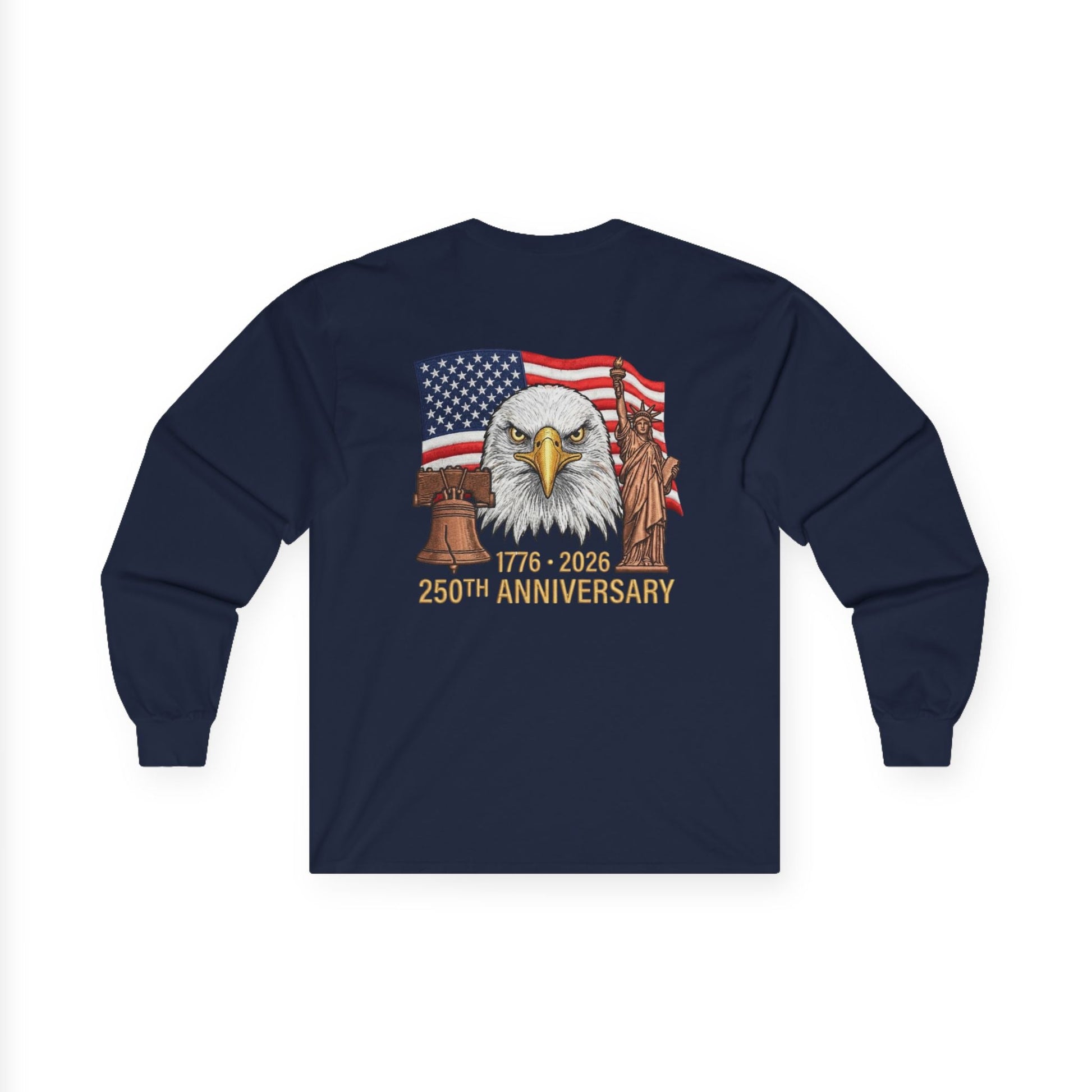 America’s 250th Anniversary Heritage Long - Sleeve T-Shirt – 1776–2026 Edition - PatriotDepot.com