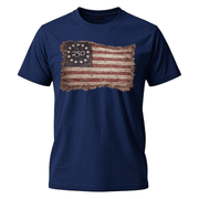 America's 250th Anniversary Vintage Betsy Ross Flag Edition T-Shirt - PatriotDepot.com