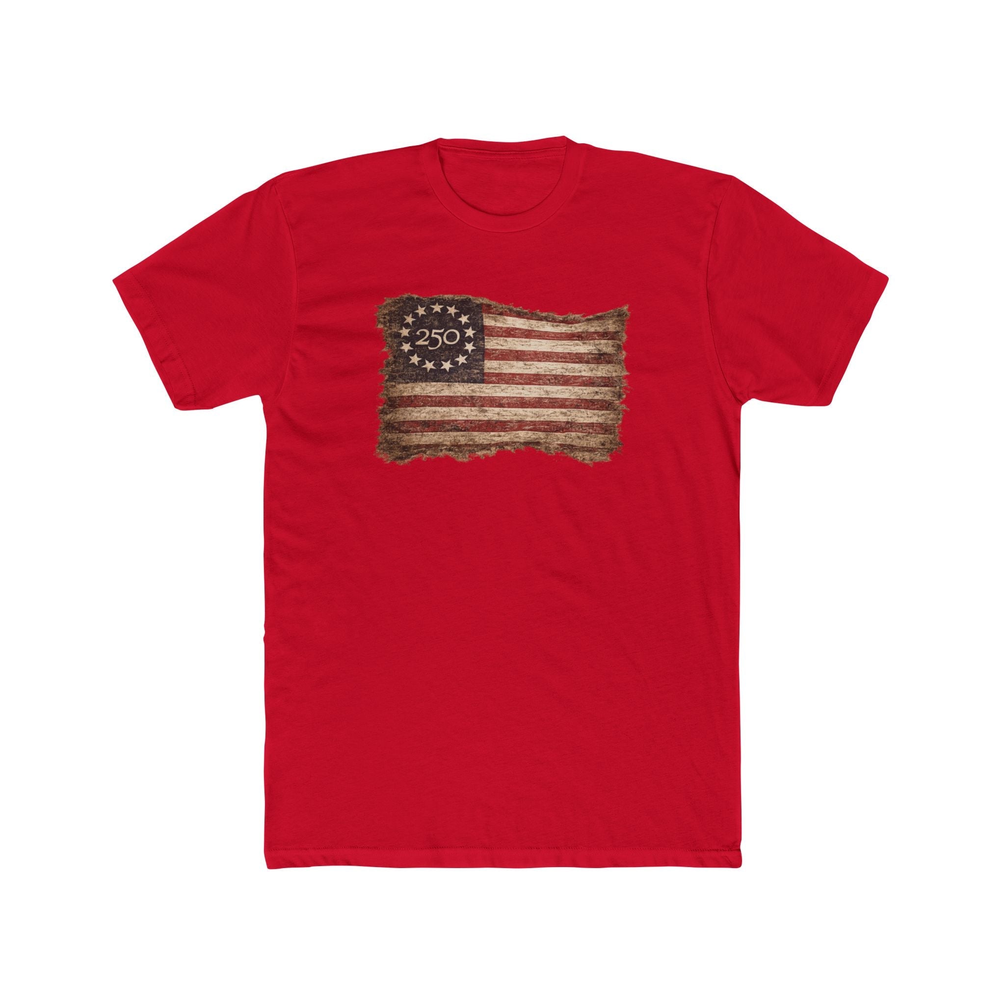 America's 250th Anniversary Vintage Betsy Ross Flag Edition T-Shirt - PatriotDepot.com