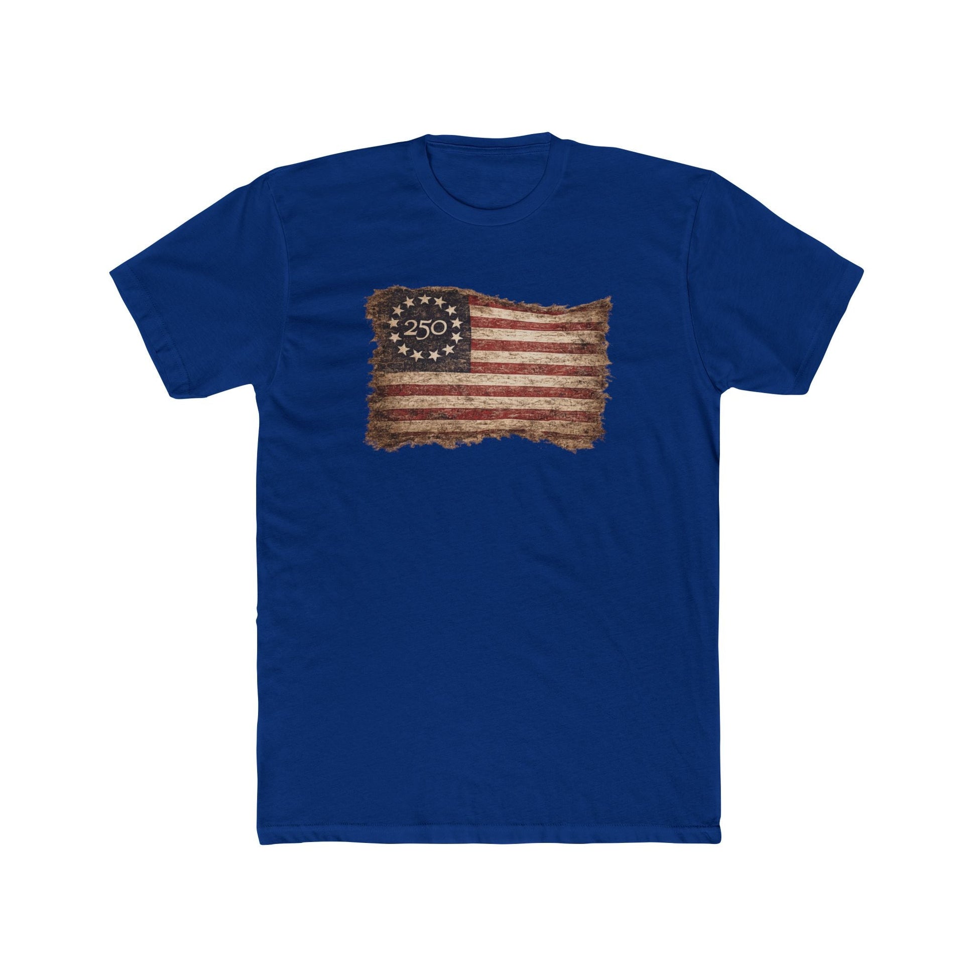 America's 250th Anniversary Vintage Betsy Ross Flag Edition T-Shirt - PatriotDepot.com
