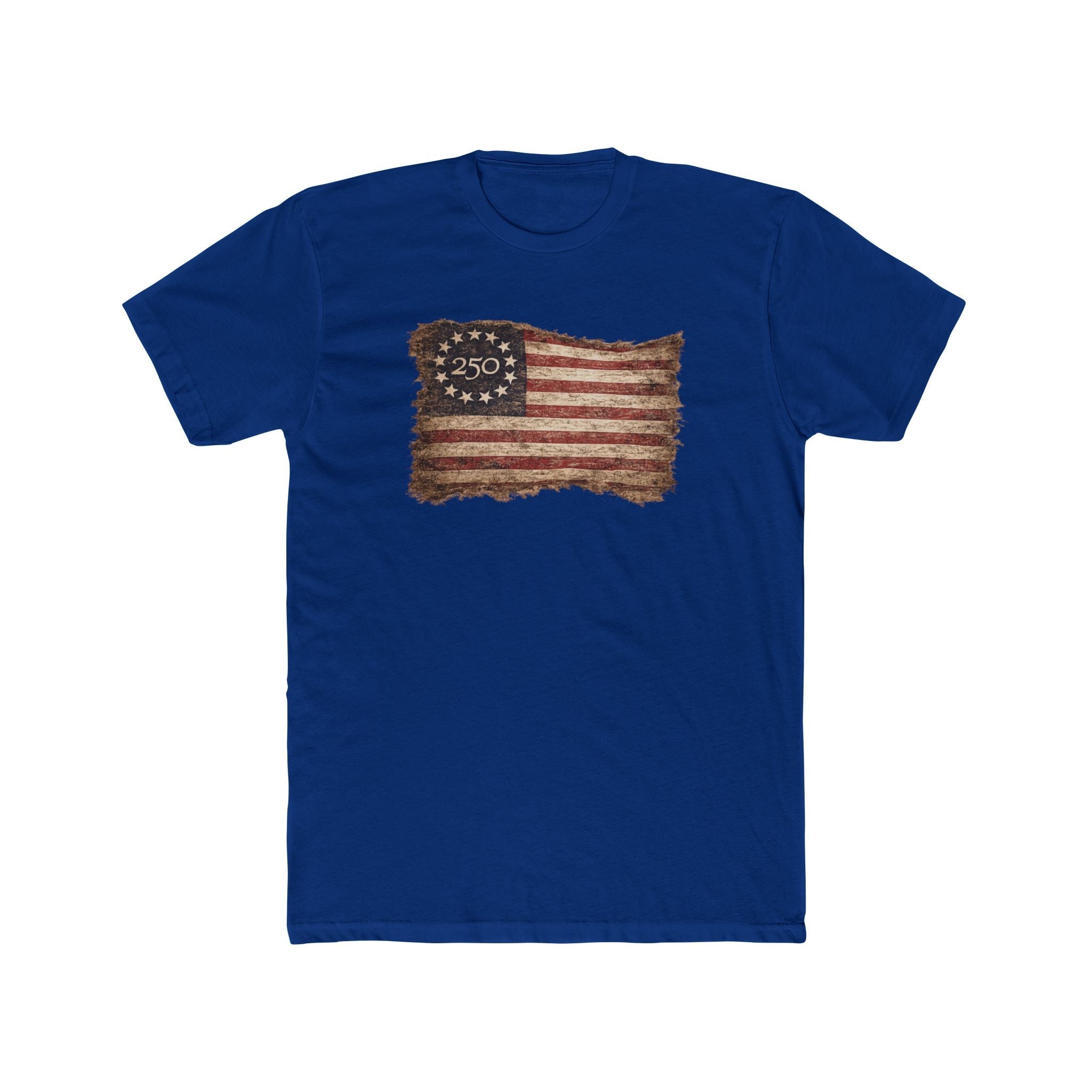 America's 250th Anniversary Vintage Betsy Ross Flag Edition T-Shirt - PatriotDepot.com