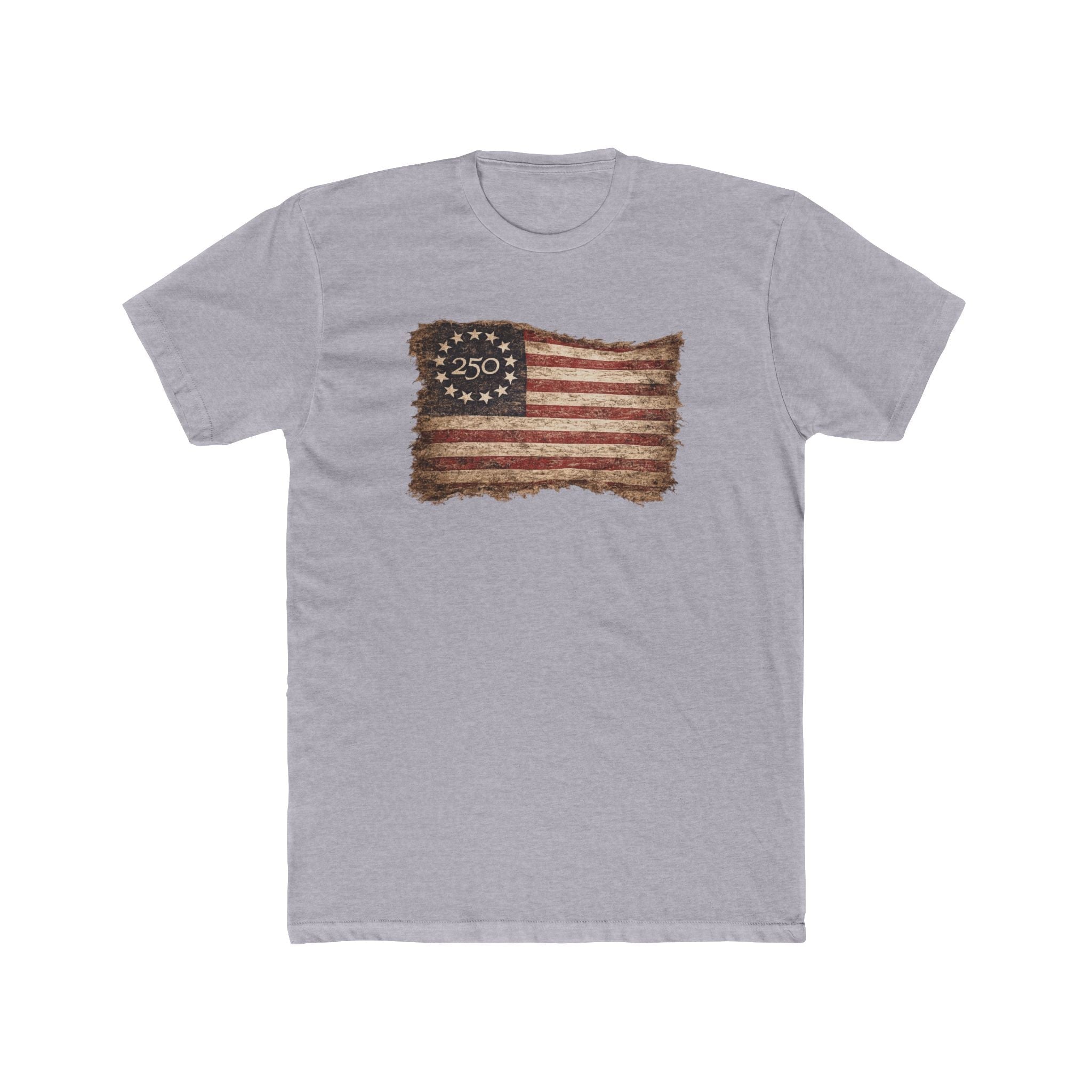 America's 250th Anniversary Vintage Betsy Ross Flag Edition T-Shirt - PatriotDepot.com
