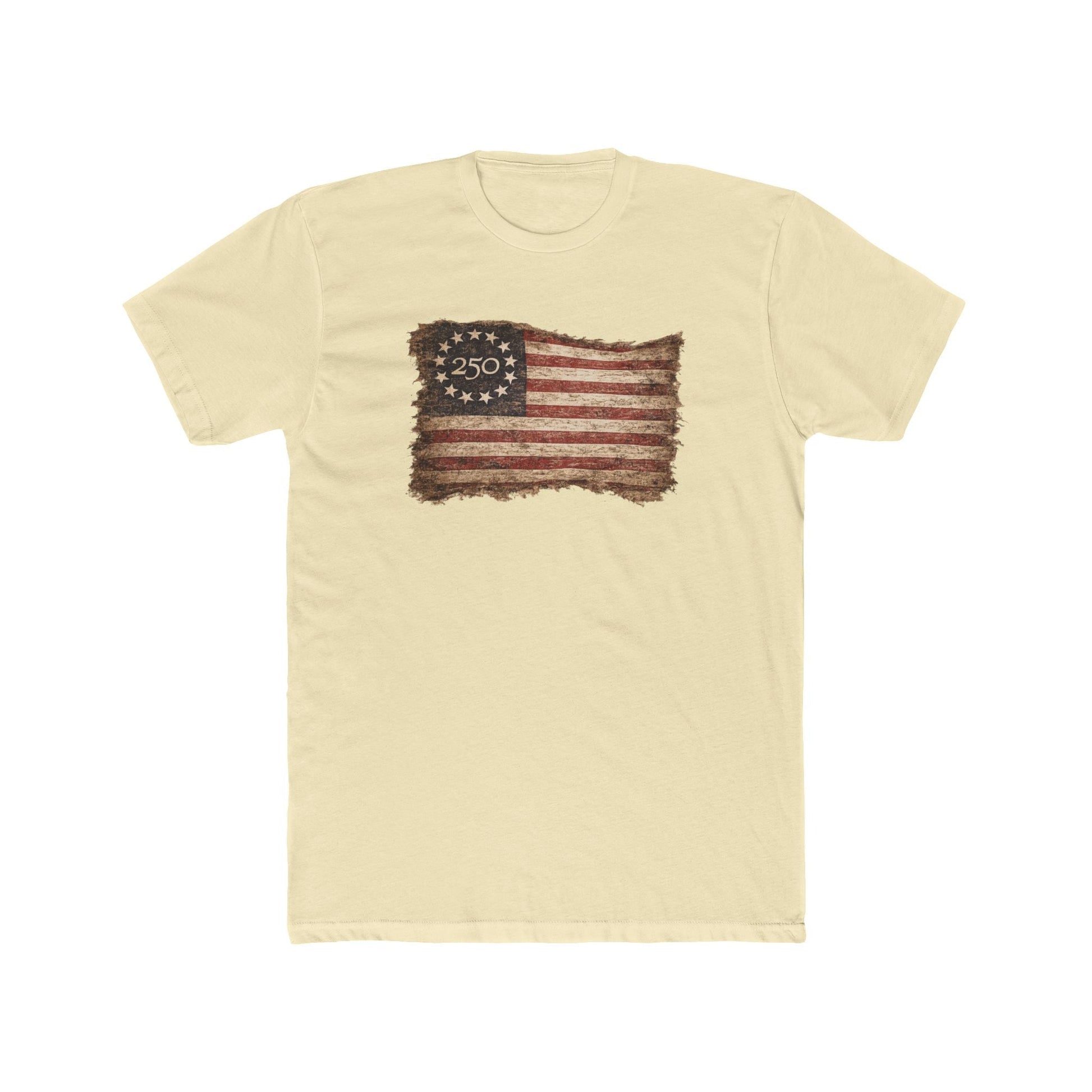 America's 250th Anniversary Vintage Betsy Ross Flag Edition T-Shirt - PatriotDepot.com