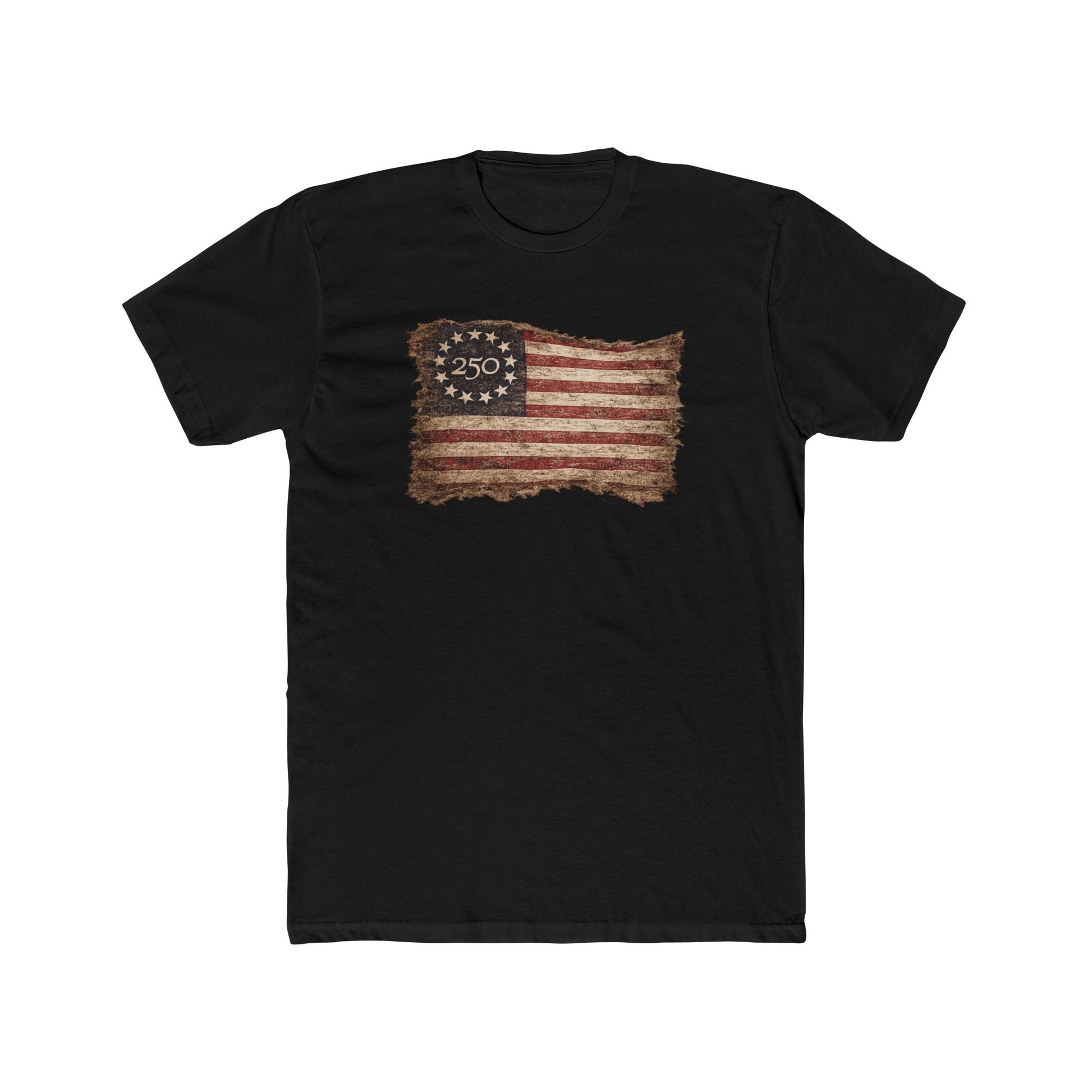America's 250th Anniversary Vintage Betsy Ross Flag Edition T-Shirt - PatriotDepot.com