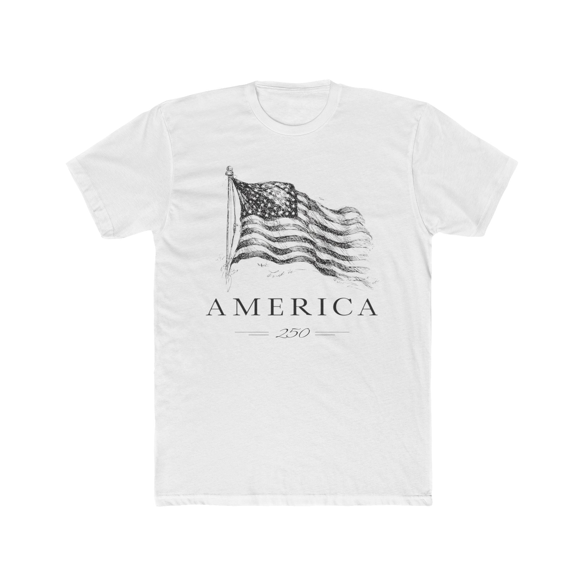 America's 250th Anniversary Vintage Flag T‑Shirt (Patriotic USA Edition) - PatriotDepot.com