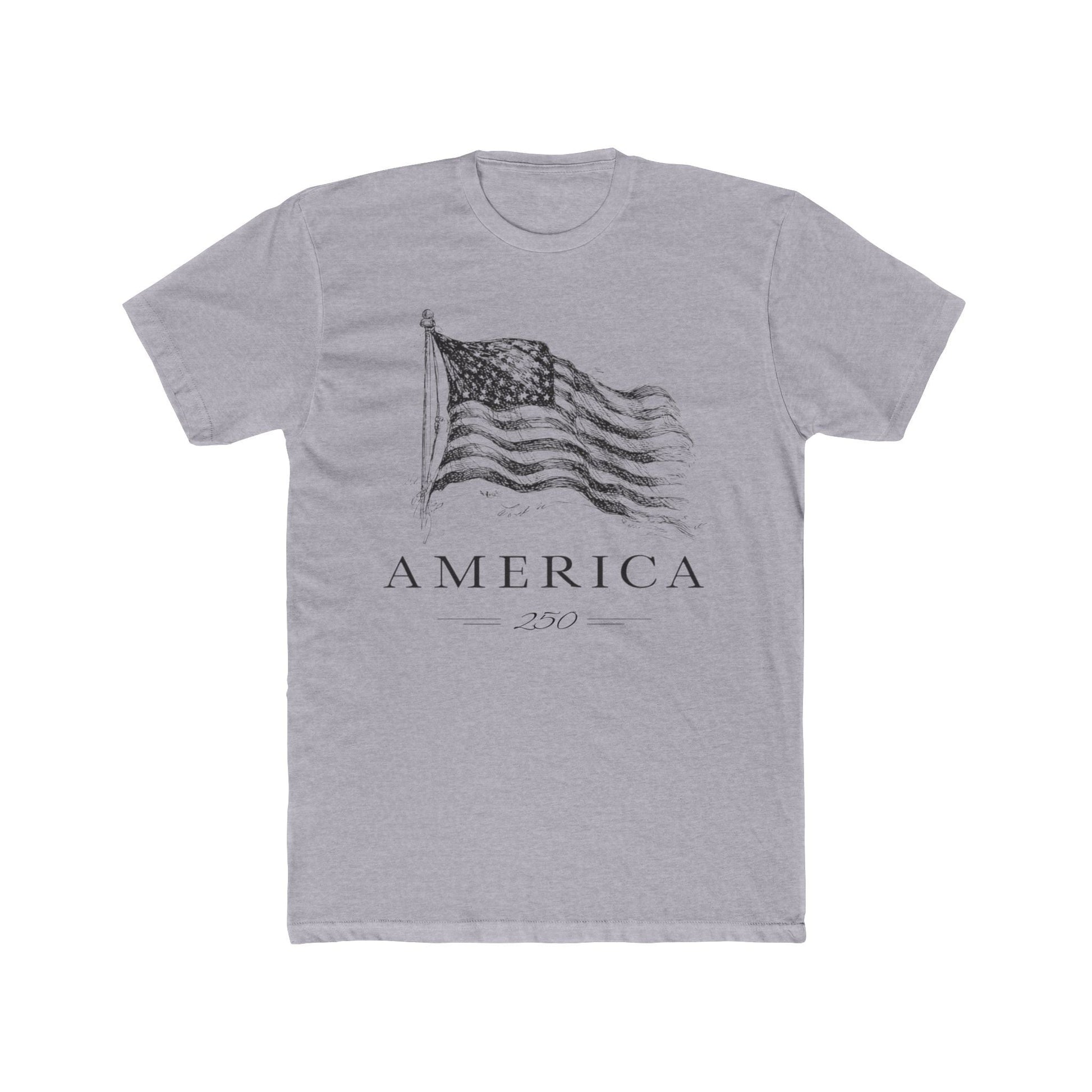America's 250th Anniversary Vintage Flag T‑Shirt (Patriotic USA Edition) - PatriotDepot.com