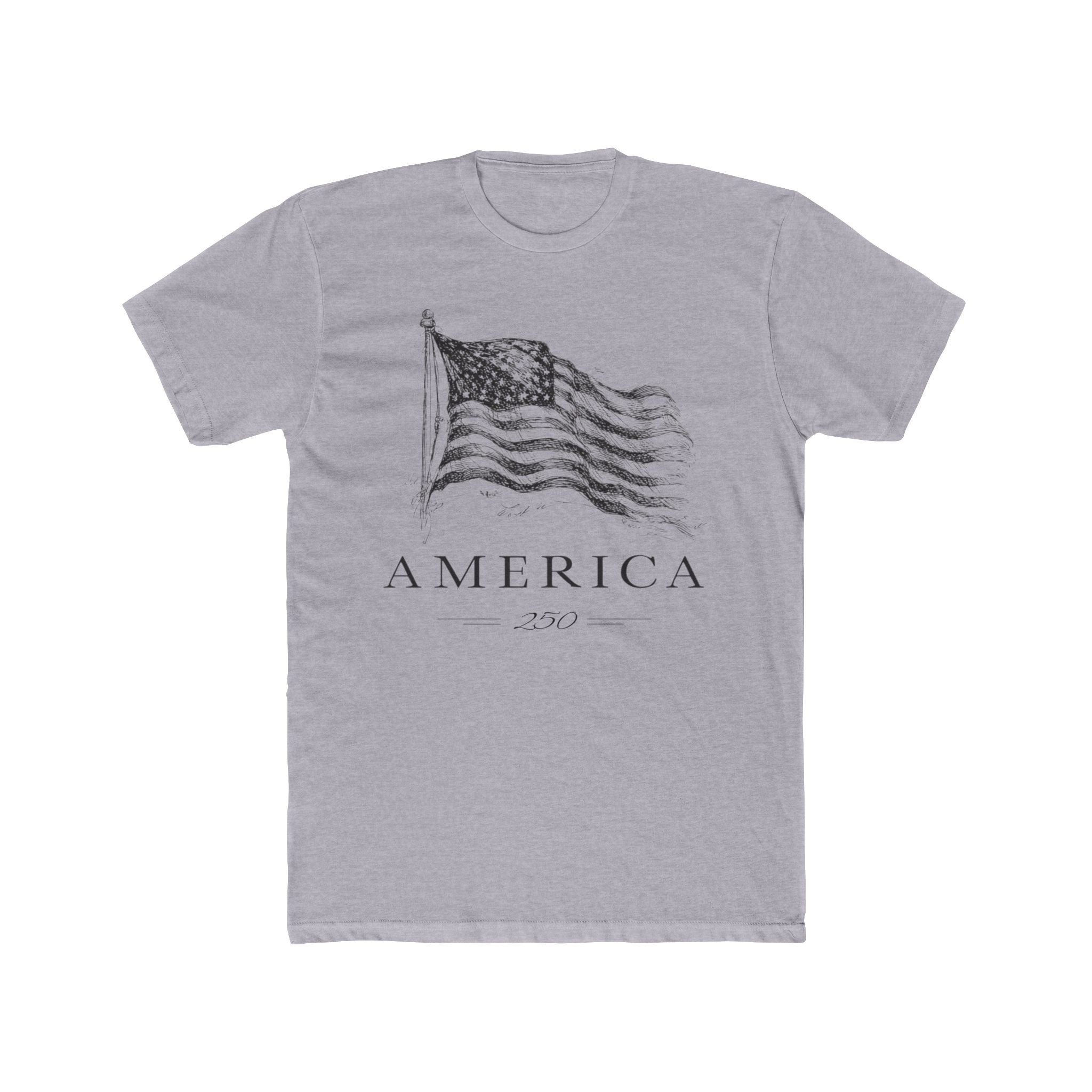 America's 250th Anniversary Vintage Flag T‑Shirt (Patriotic USA Edition) - PatriotDepot.com