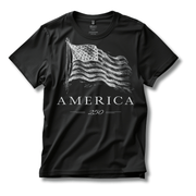 America's 250th Anniversary Vintage Flag T‑Shirt (Patriotic USA Edition) - PatriotDepot.com