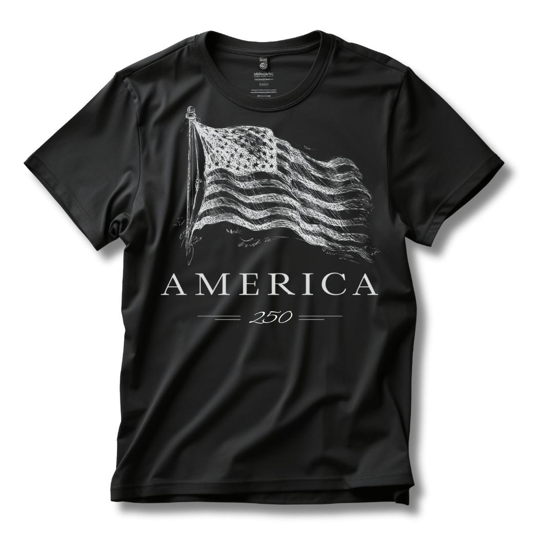 America's 250th Anniversary Vintage Flag T‑Shirt (Patriotic USA Edition) - PatriotDepot.com