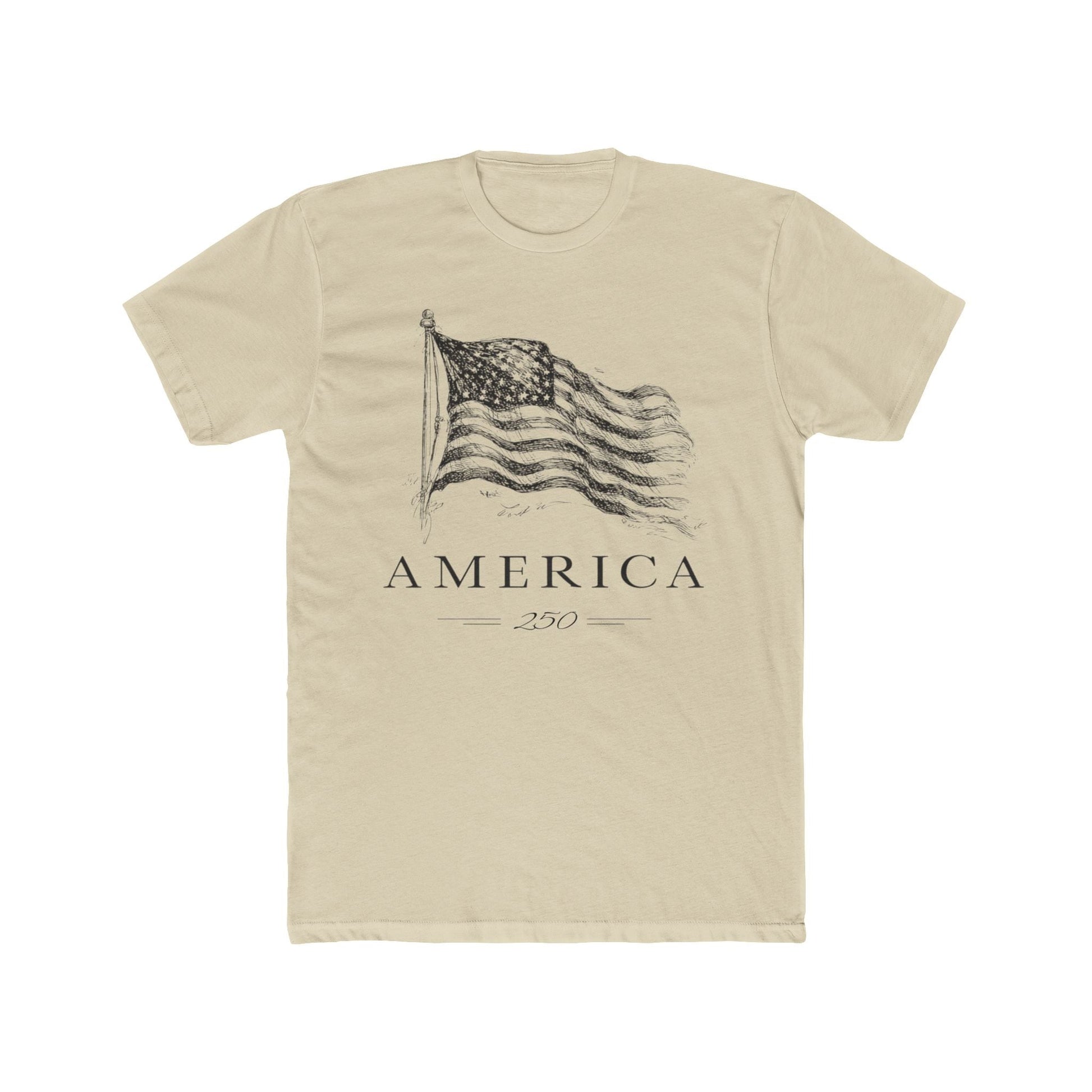 America's 250th Anniversary Vintage Flag T‑Shirt (Patriotic USA Edition) - PatriotDepot.com