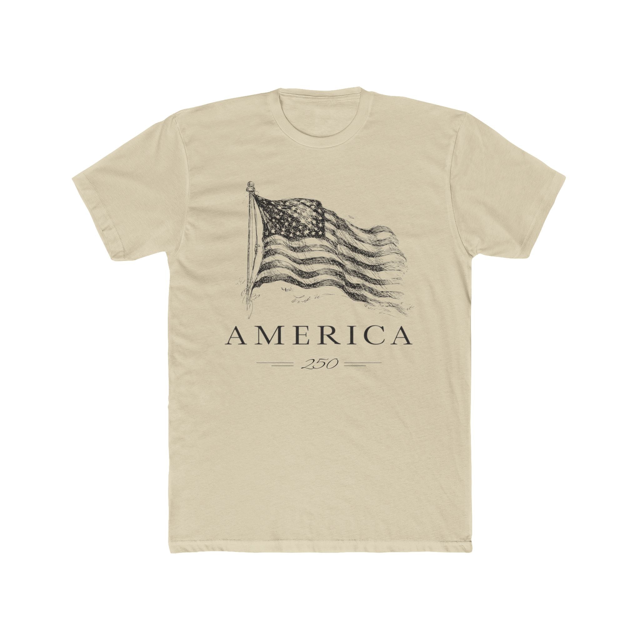 America's 250th Anniversary Vintage Flag T‑Shirt (Patriotic USA Edition) - PatriotDepot.com