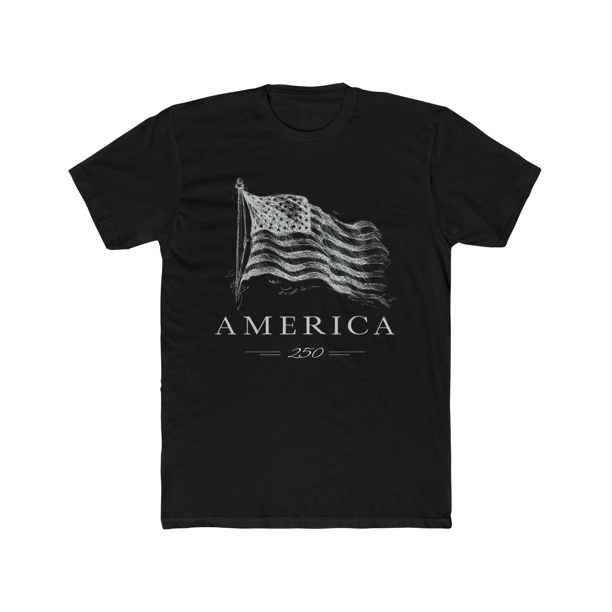 America's 250th Anniversary Vintage Flag T‑Shirt (Patriotic USA Edition) - PatriotDepot.com