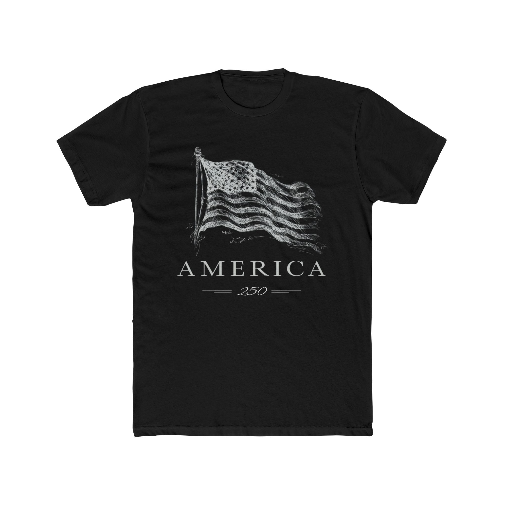 America's 250th Anniversary Vintage Flag T‑Shirt (Patriotic USA Edition) - PatriotDepot.com