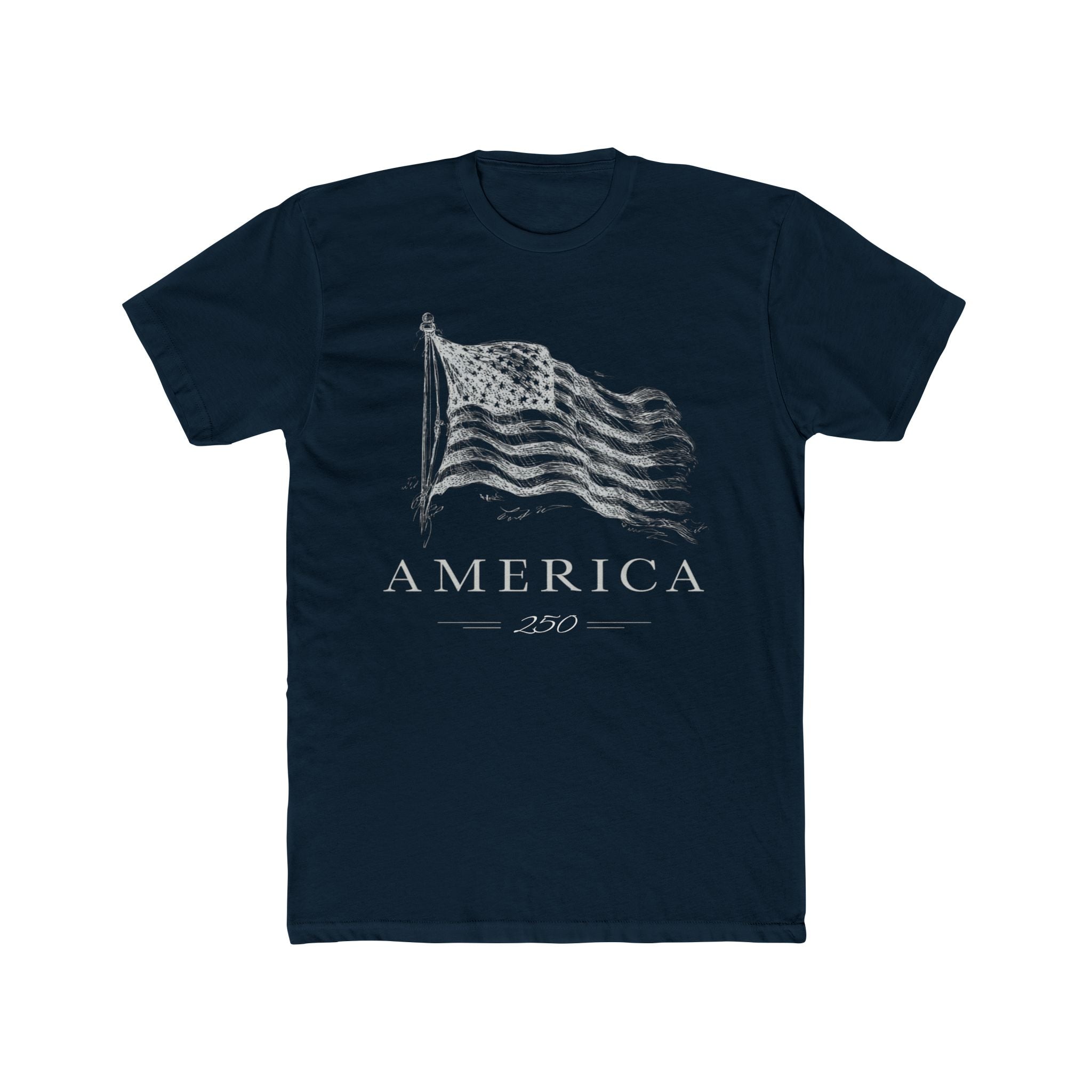 America's 250th Anniversary Vintage Flag T‑Shirt (Patriotic USA Edition) - PatriotDepot.com