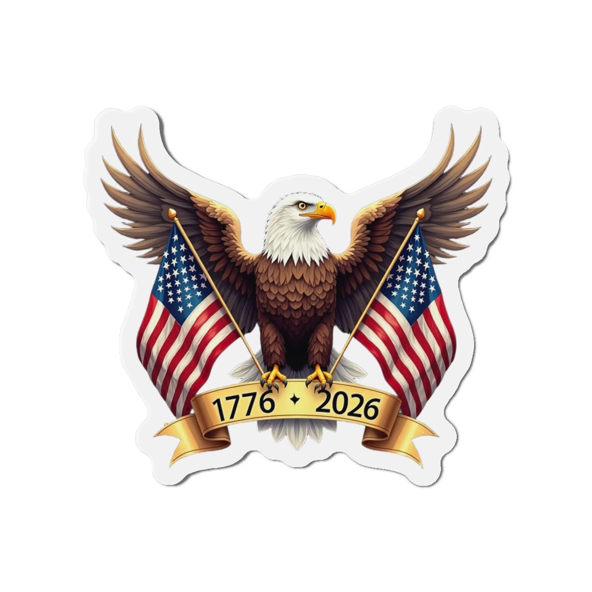 America’s 250th Anniversary “Wings of Freedom” Die - Cut Magnet – 1776–2026 Edition - PatriotDepot.com