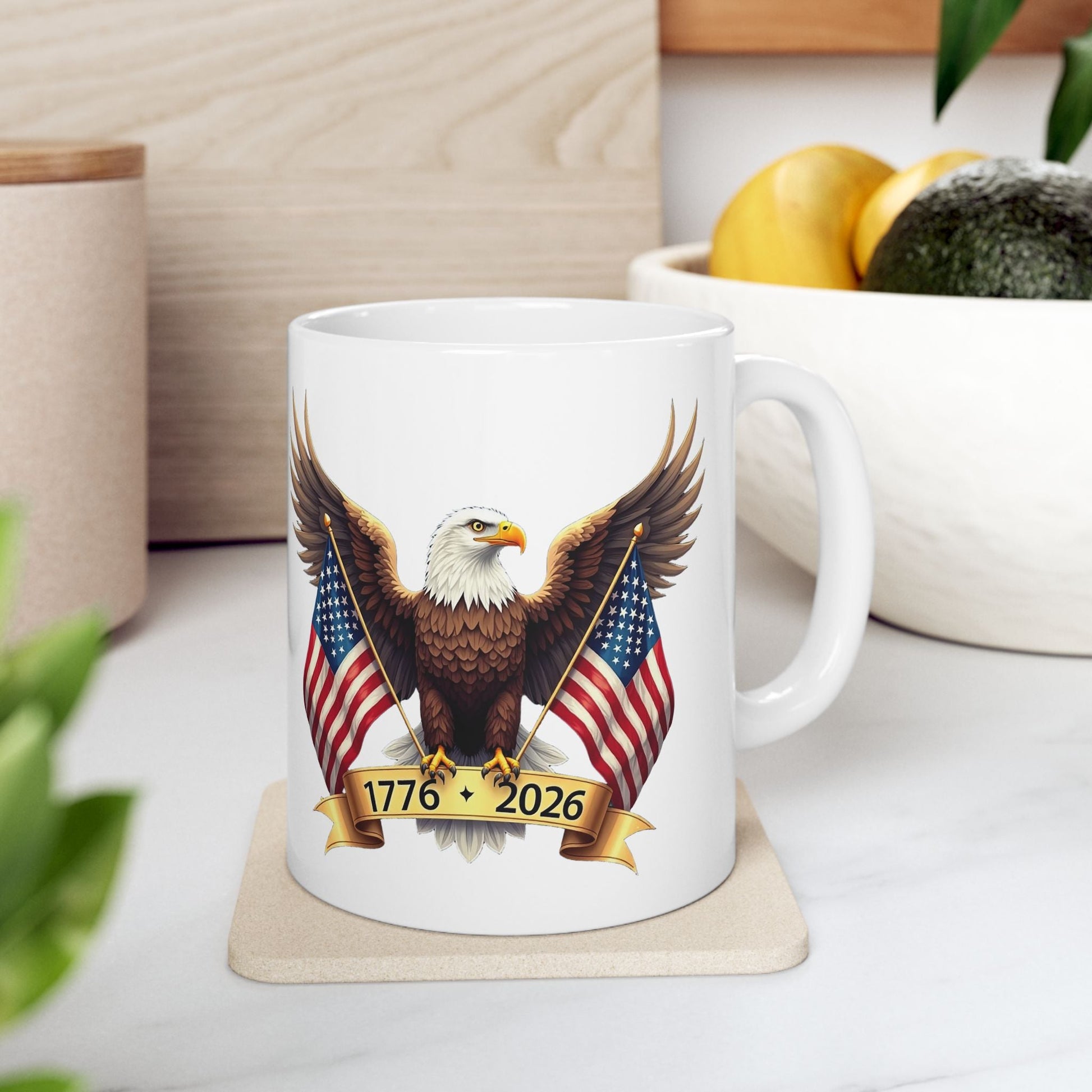 America’s 250th Anniversary “Wings of Freedom” Mug – 1776–2026 Edition - PatriotDepot.com