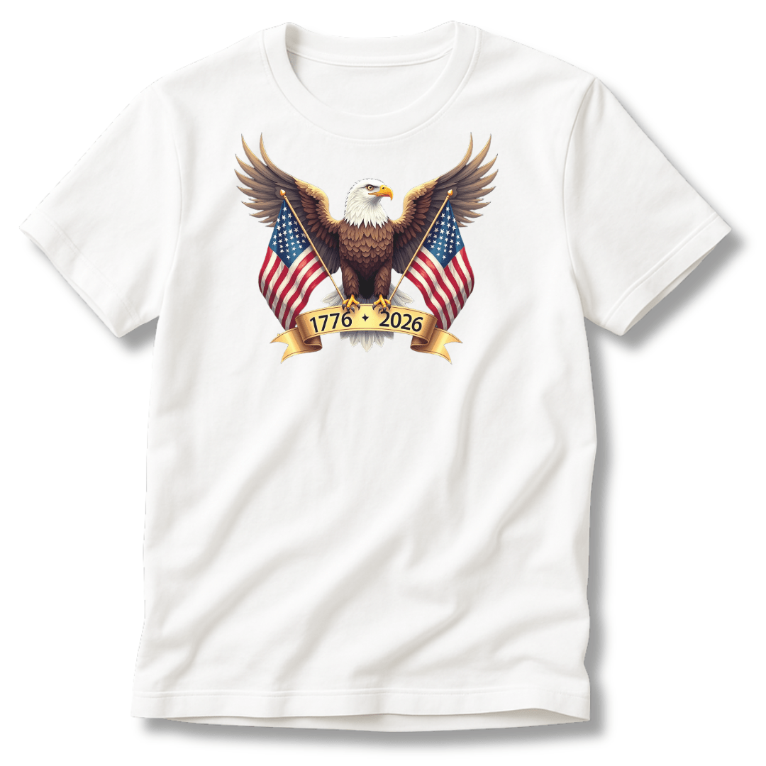 America’s 250th Anniversary “Wings of Freedom” T-Shirt – 1776–2026 Edition - PatriotDepot.com