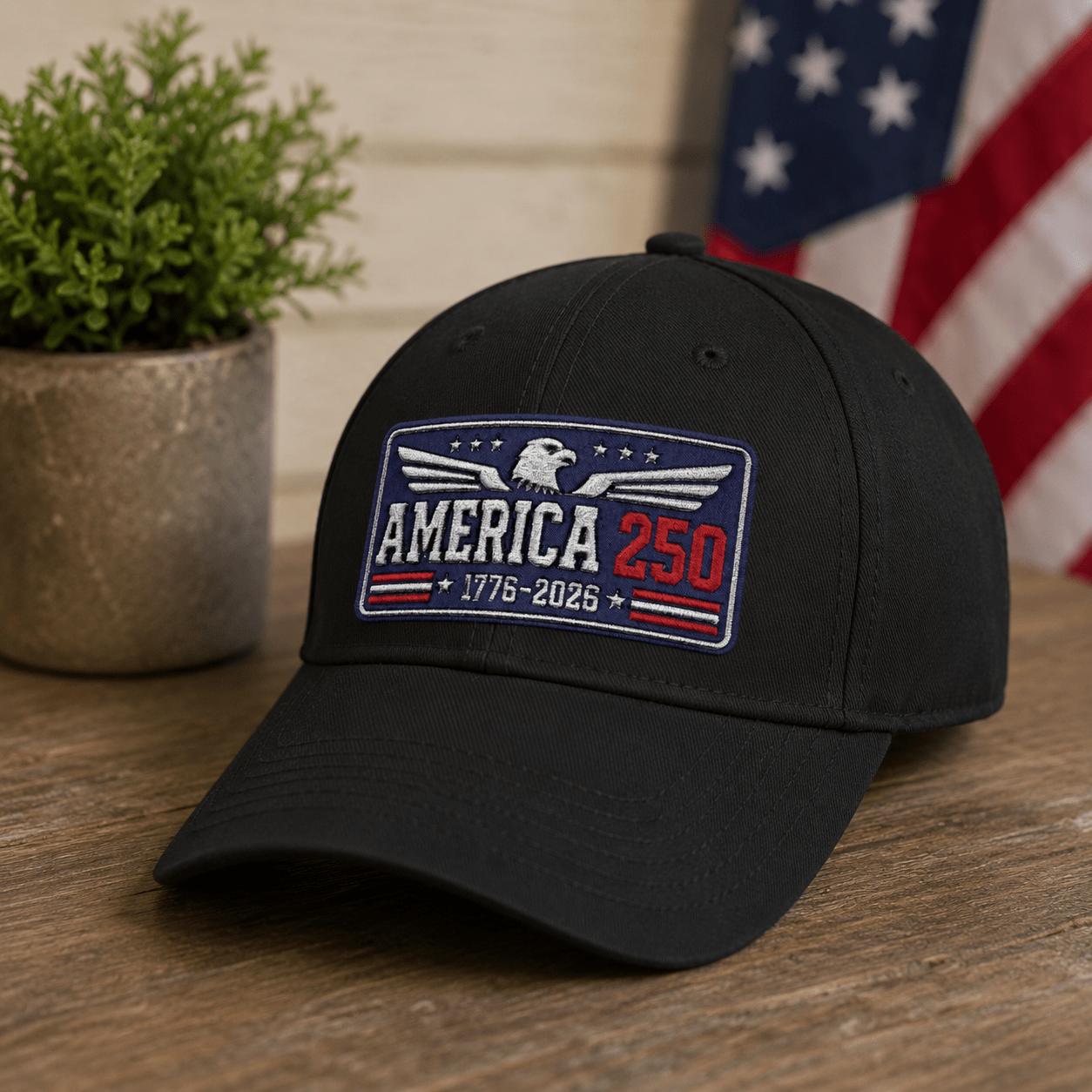 America's 250th Eagle of Freedom 1776 - 2026 Custom Embroidered - PatriotDepot.com