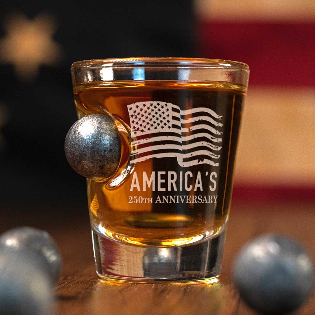 America's 250th 'Freedom Forged' Musket Ball Glassware - PatriotDepot.com
