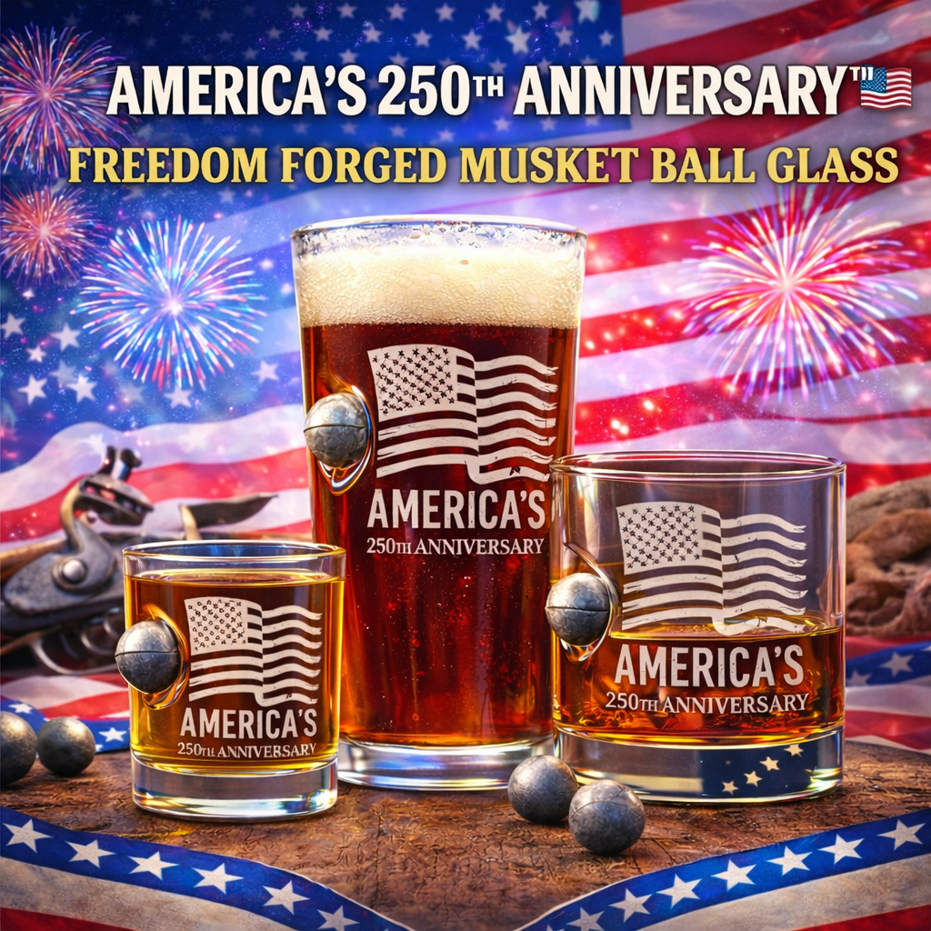America's 250th 'Freedom Forged' Musket Ball Glassware - PatriotDepot.com