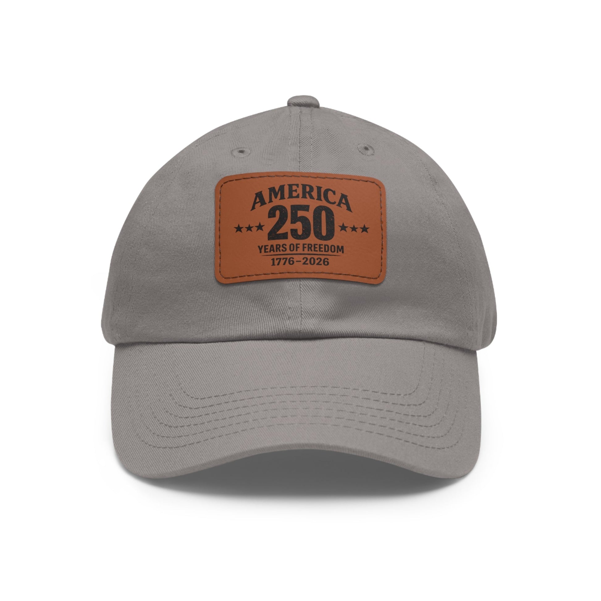 America's 250th Leather Patch Hat — 1776–2026 Patriotic Edition - PatriotDepot.com