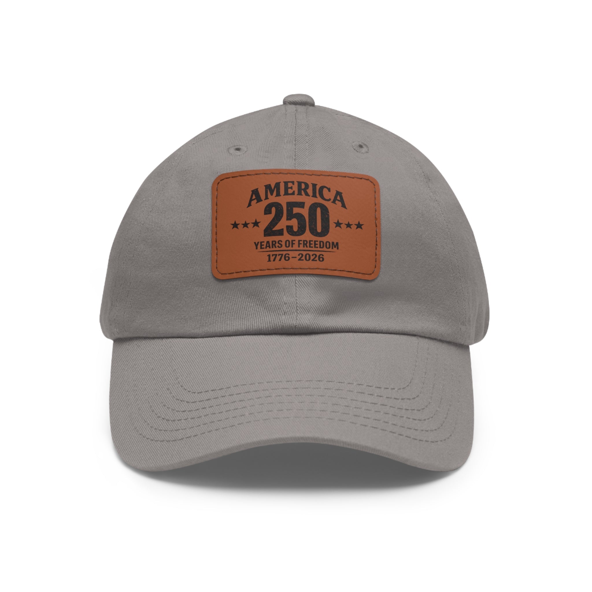 America's 250th Leather Patch Hat — 1776–2026 Patriotic Edition - PatriotDepot.com