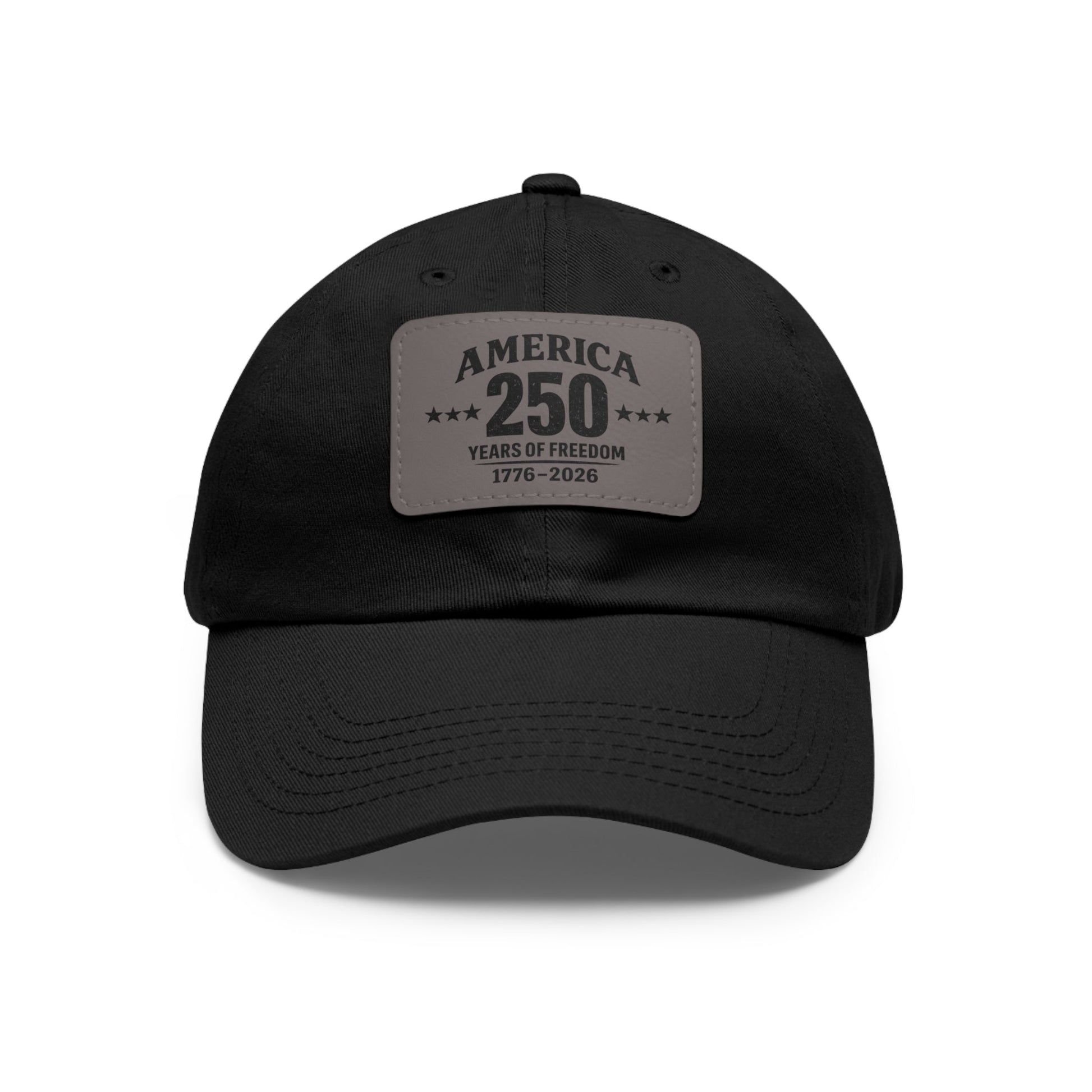 America's 250th Leather Patch Hat — 1776–2026 Patriotic Edition - PatriotDepot.com