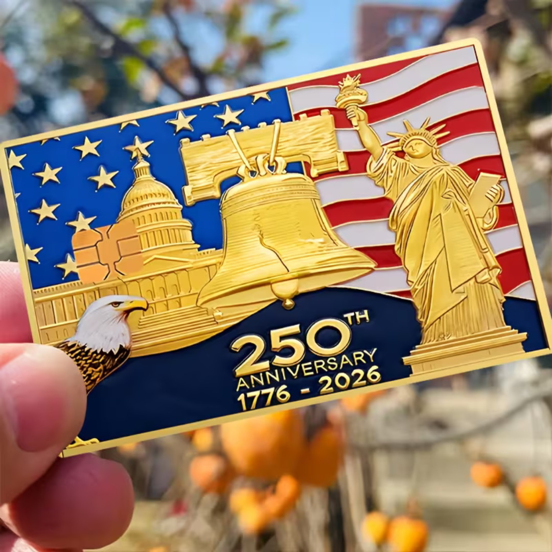 America's 250th Patriotic Edition Debit/Credit Card Sticker - PatriotDepot.com