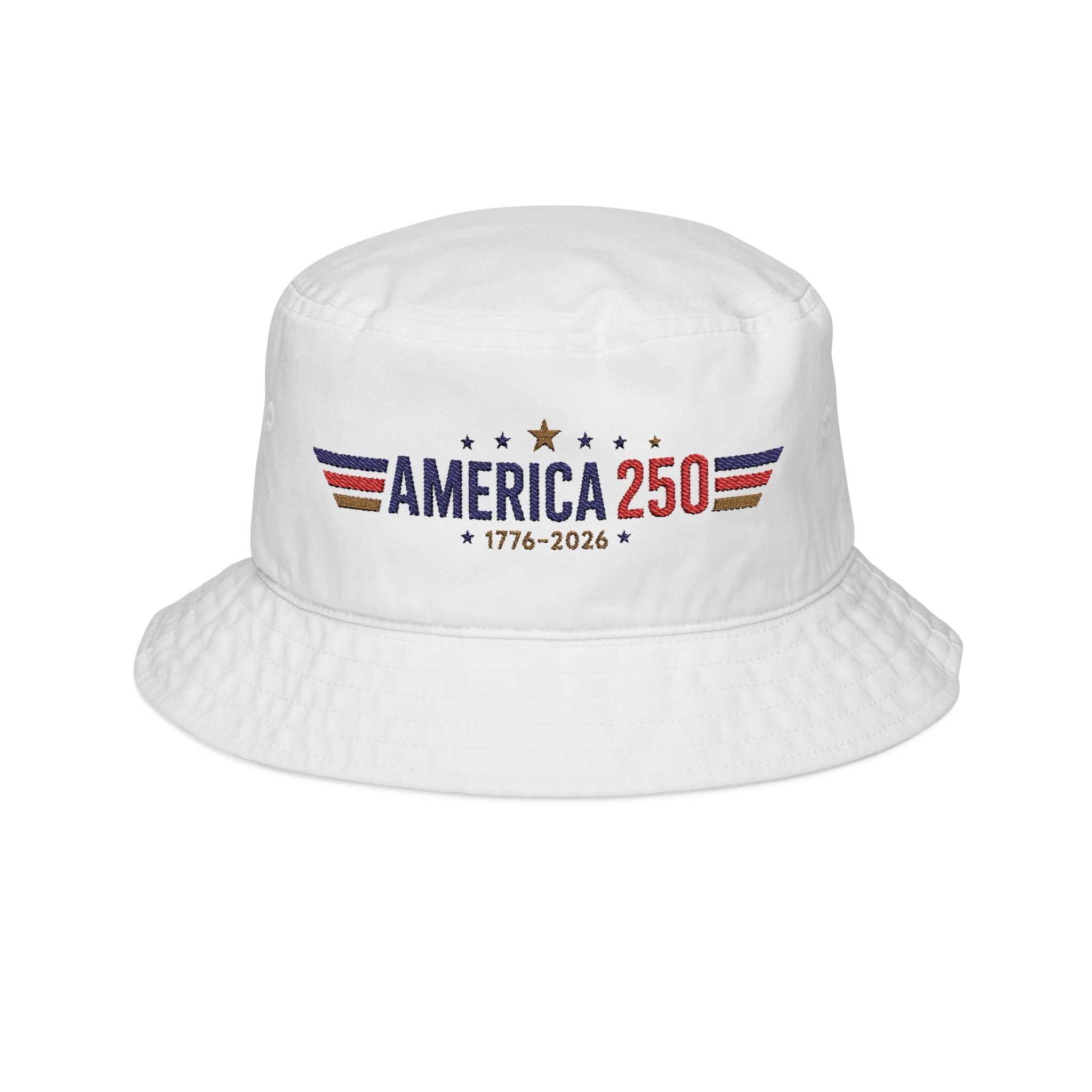 America's 250th Star Spangled Custom Embroidered Bucket Hat - PatriotDepot.com