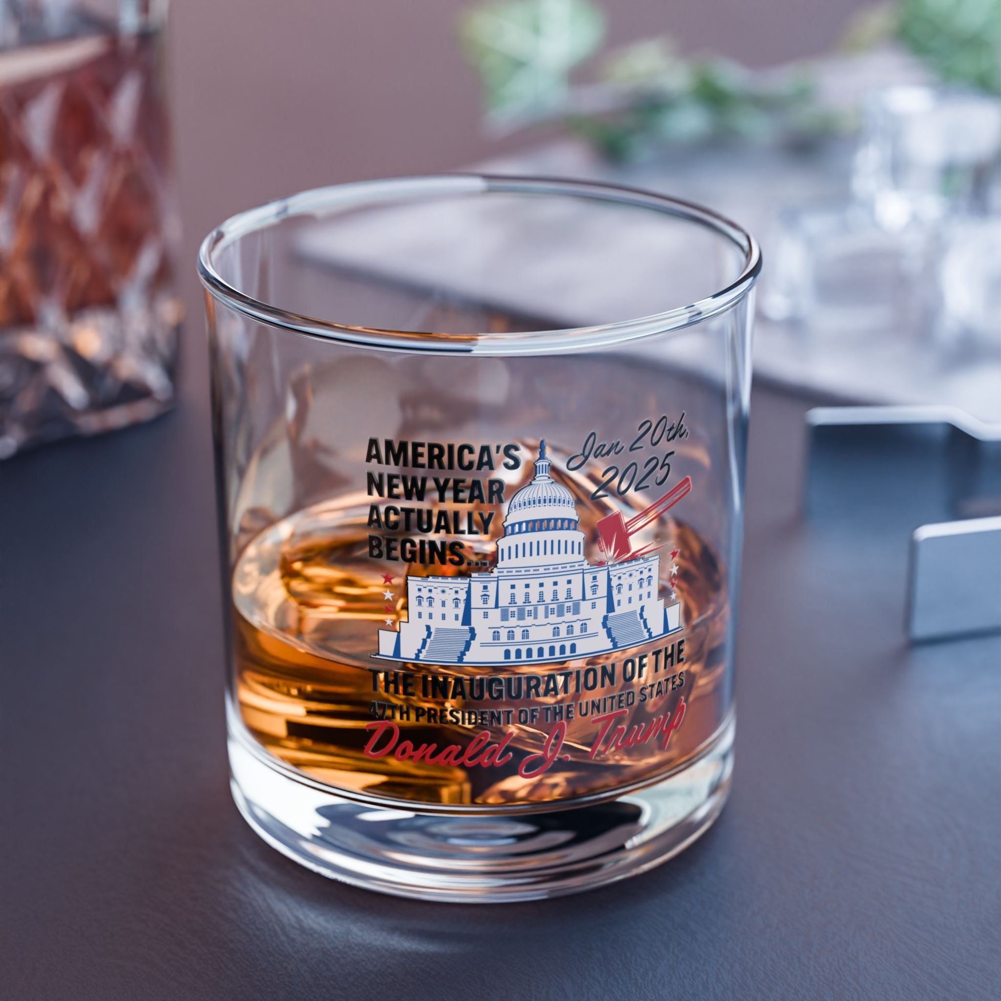 America's New Year Actually Begins January 20, 2025 Trump Rocks Glass - PatriotDepot.com