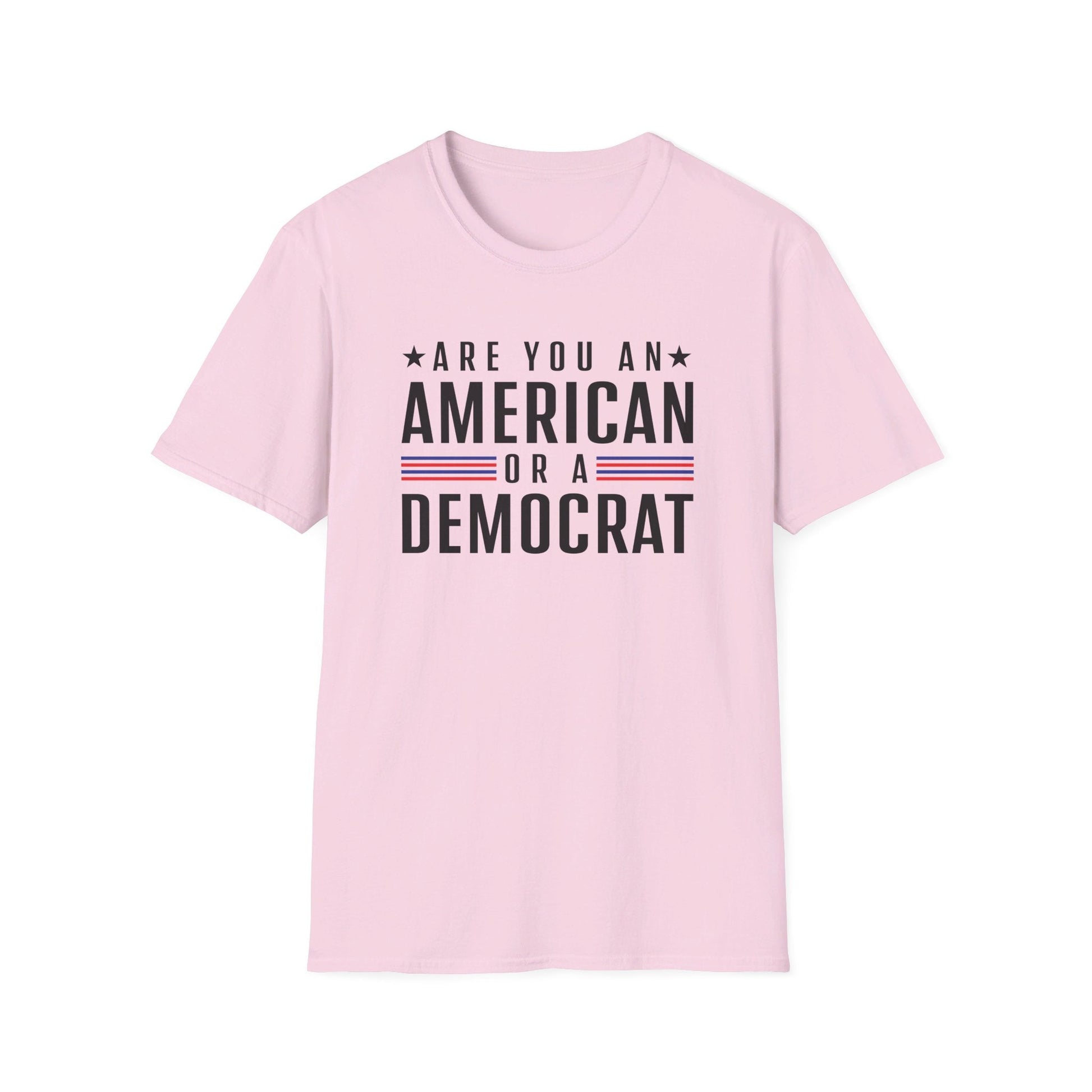 Are you an American or a Democrat T-Shirt - PatriotDepot.com