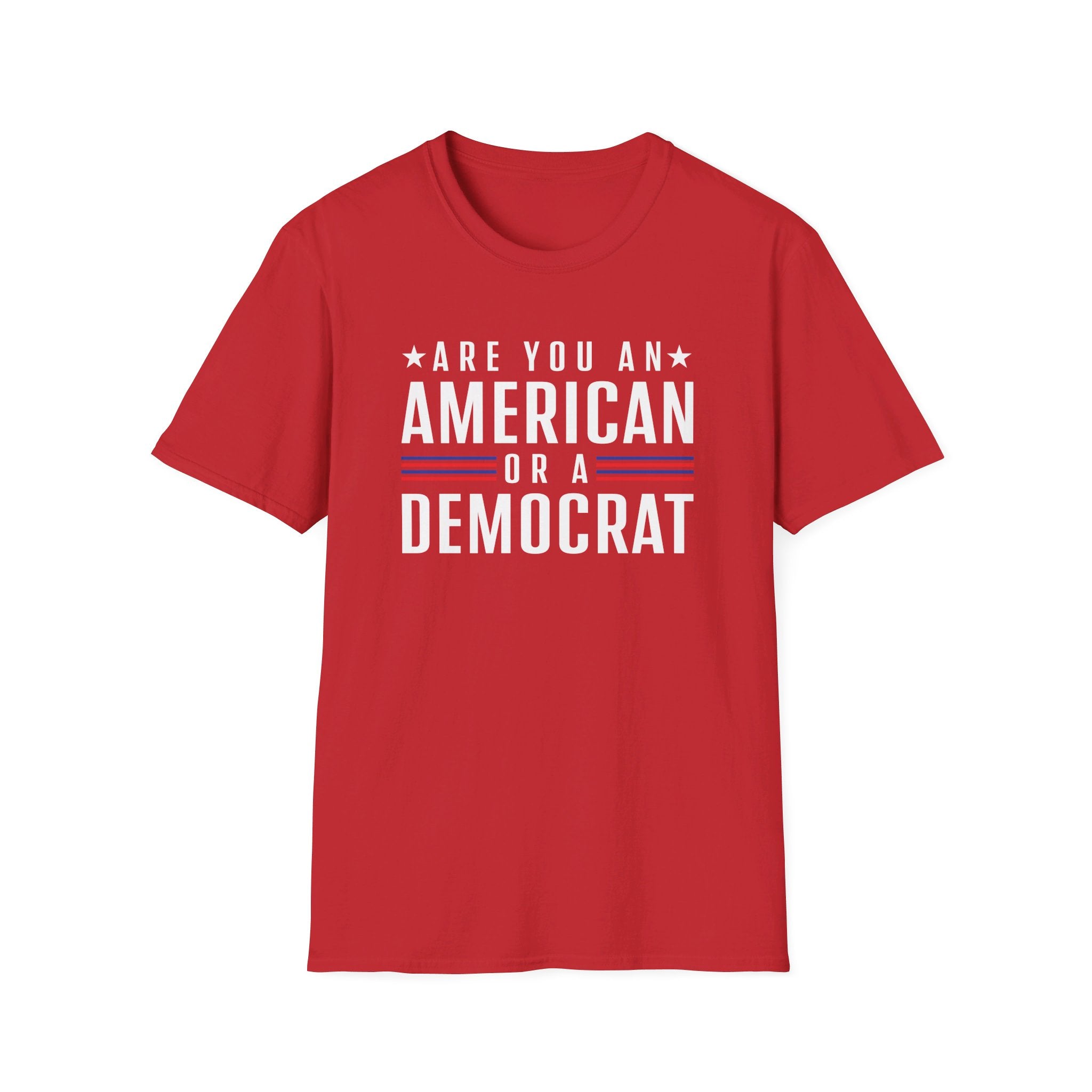Are you an American or a Democrat T-Shirt - PatriotDepot.com