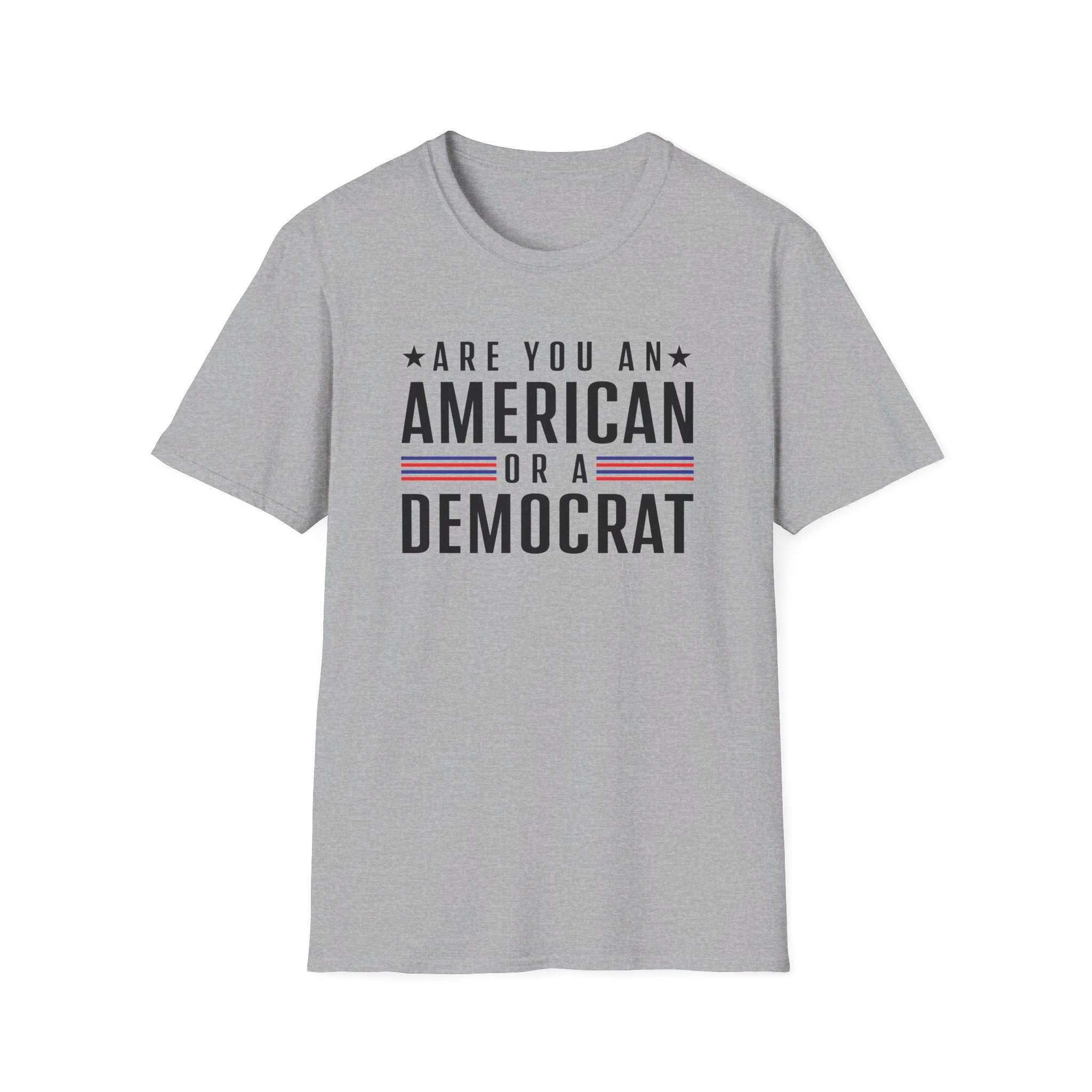 Are you an American or a Democrat T-Shirt - PatriotDepot.com