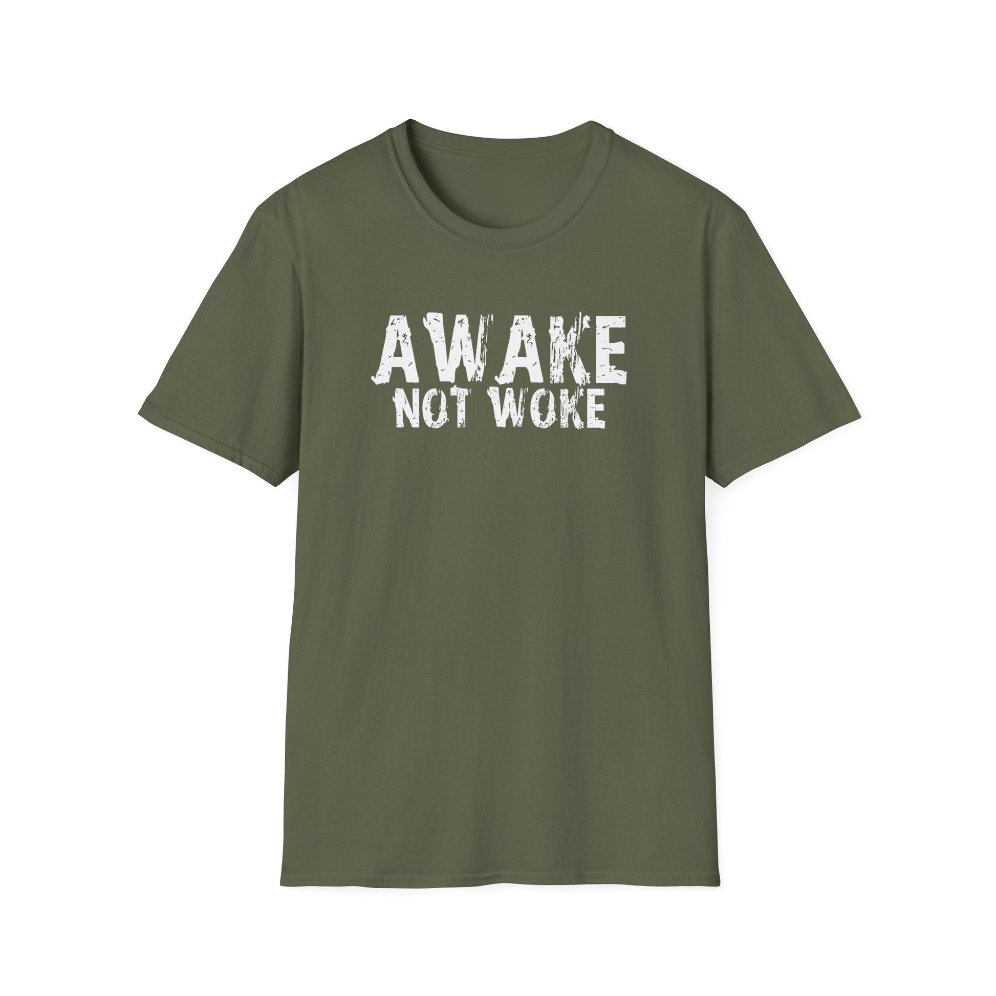 Awake Not Woke Unisex T-Shirt - PatriotDepot.com