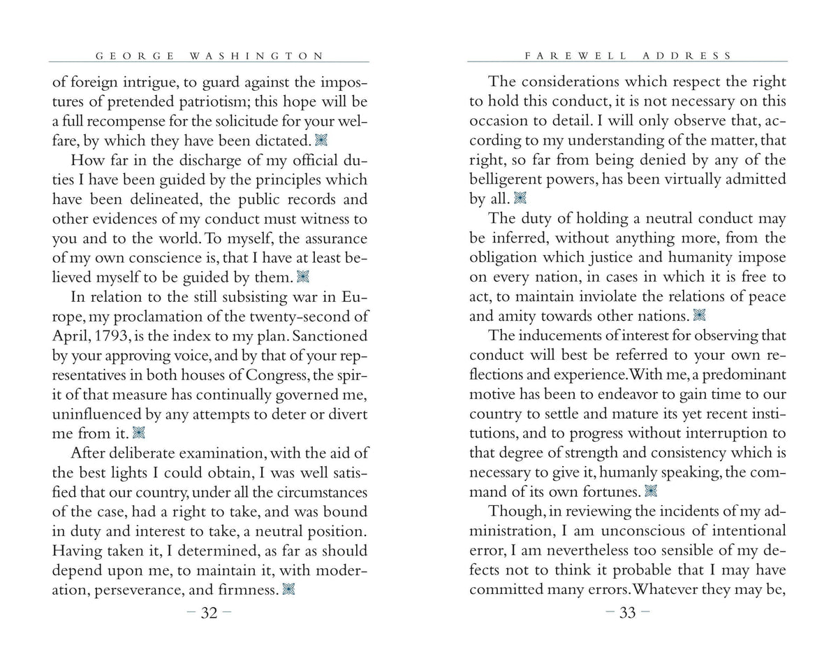 George Washington’s Farewell Address | Pocket Hardcover