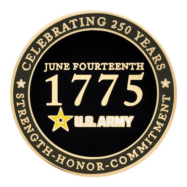 Battle Forged: U.S. Army 1775 Legacy Commemorative Lapel Pin (1775–2025) - PatriotDepot.com