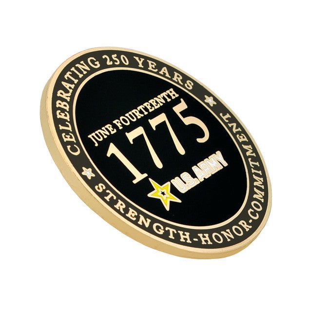 Battle Forged: U.S. Army 1775 Legacy Commemorative Lapel Pin (1775–2025) - PatriotDepot.com