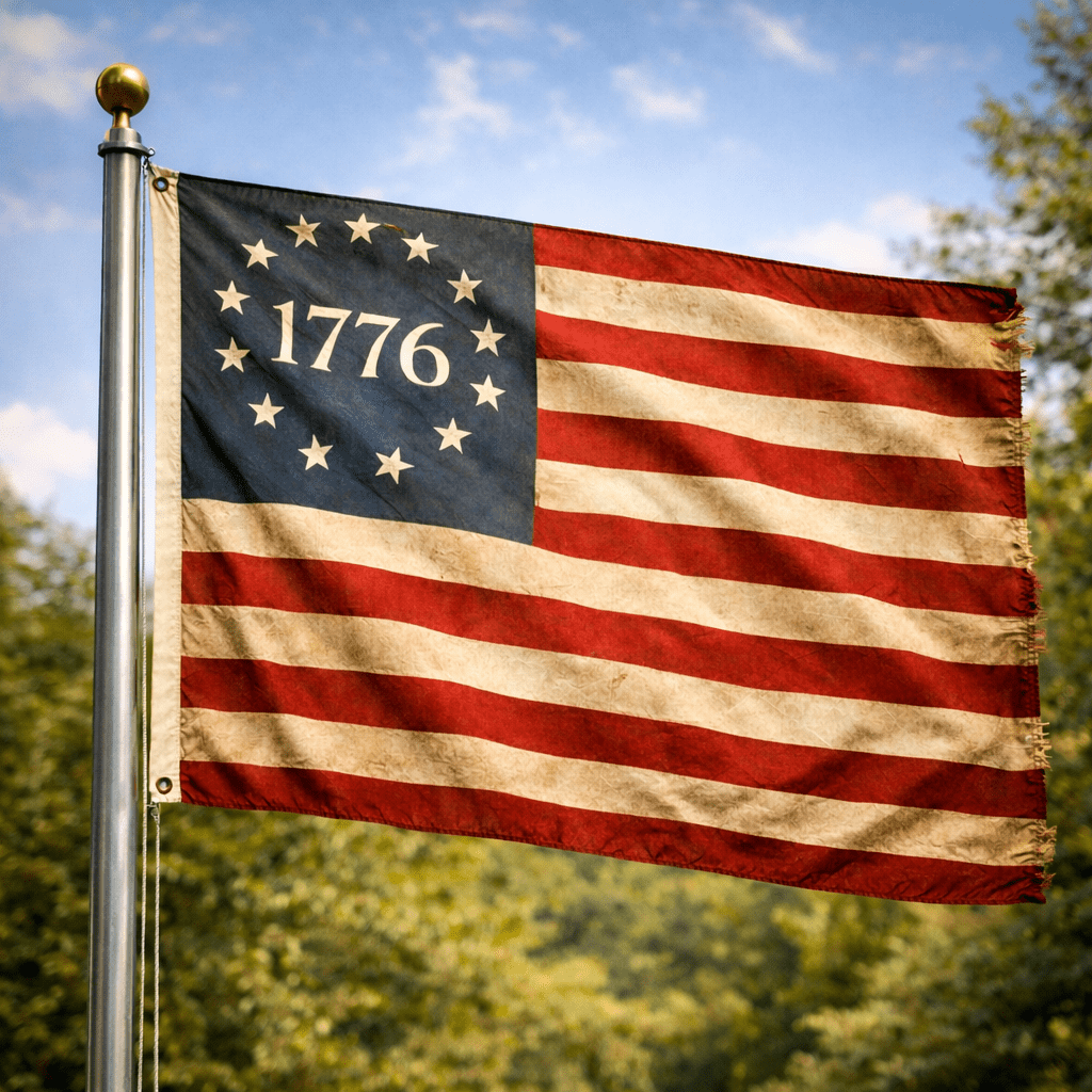 Betsy Ross 1776 Vintage 3'x5' Flag - PatriotDepot.com
