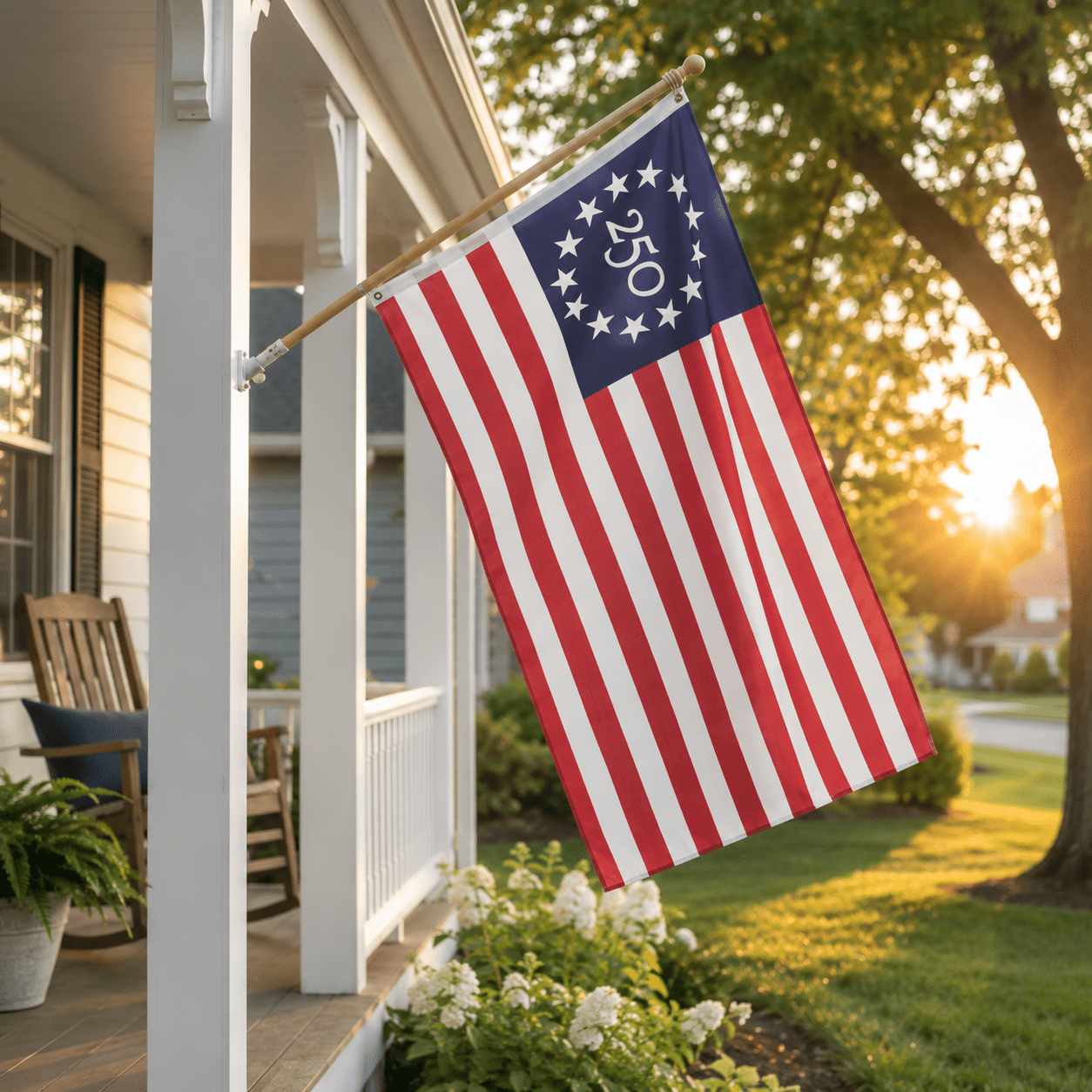 Betsy Ross 250th Anniversary Flag 1776 Patriotic Flag - PatriotDepot.com