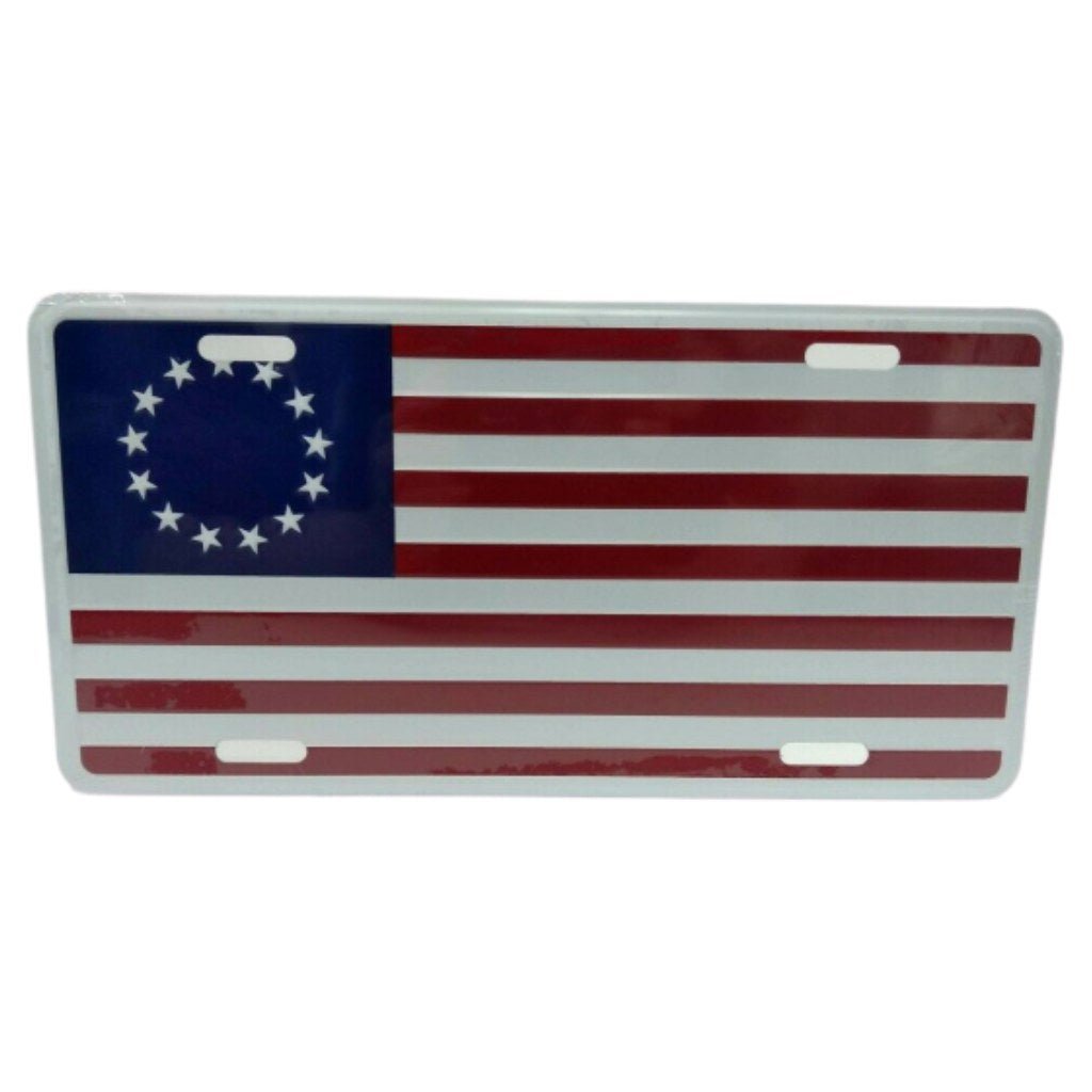 Betsy Ross Flag License Plate - PatriotDepot.com
